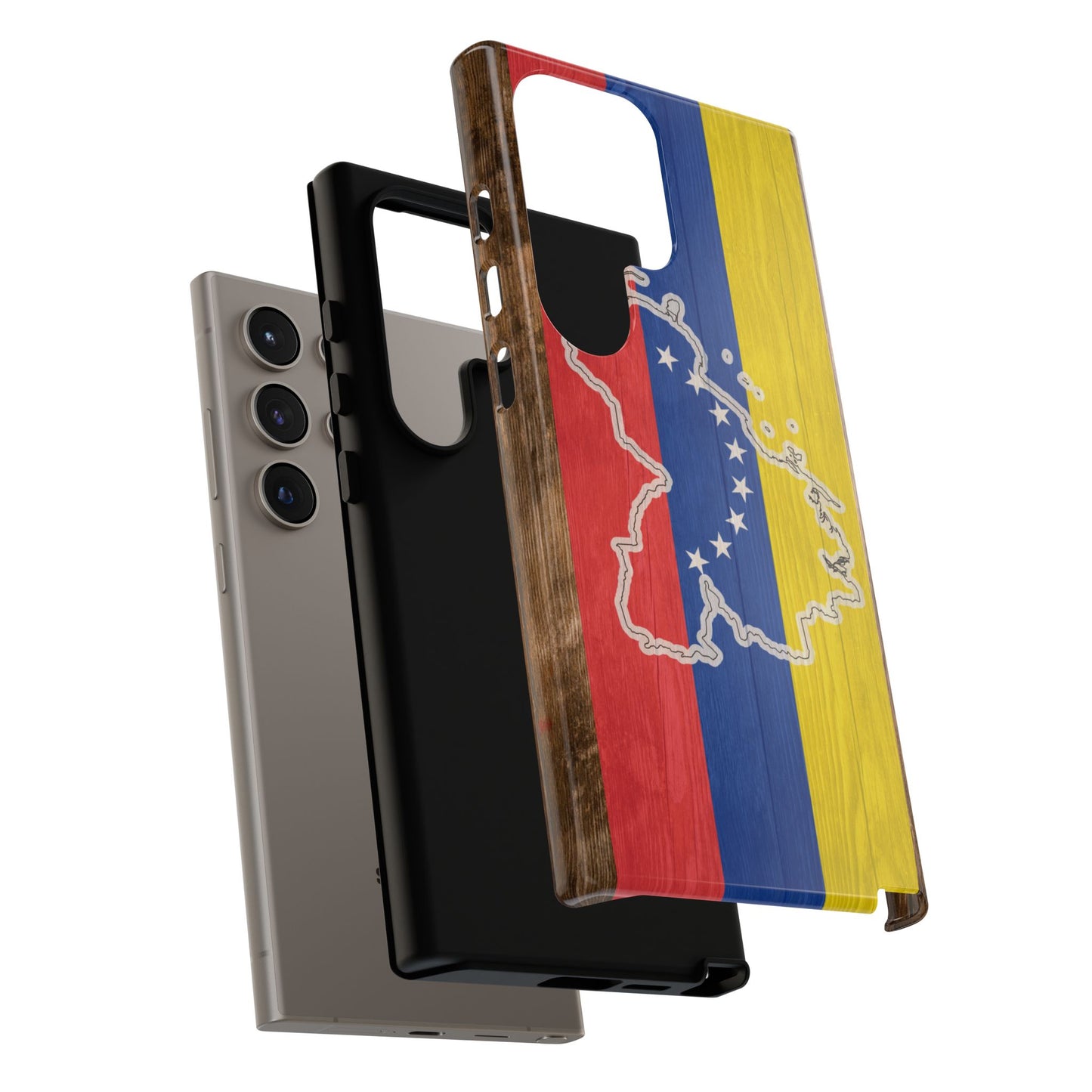 Venezuela Flag Phone Map Case Protective Tough Cover Flag of Venezuela Samsung Venezuelan Pride Hard Plastic Back Venezuela Map Cover
