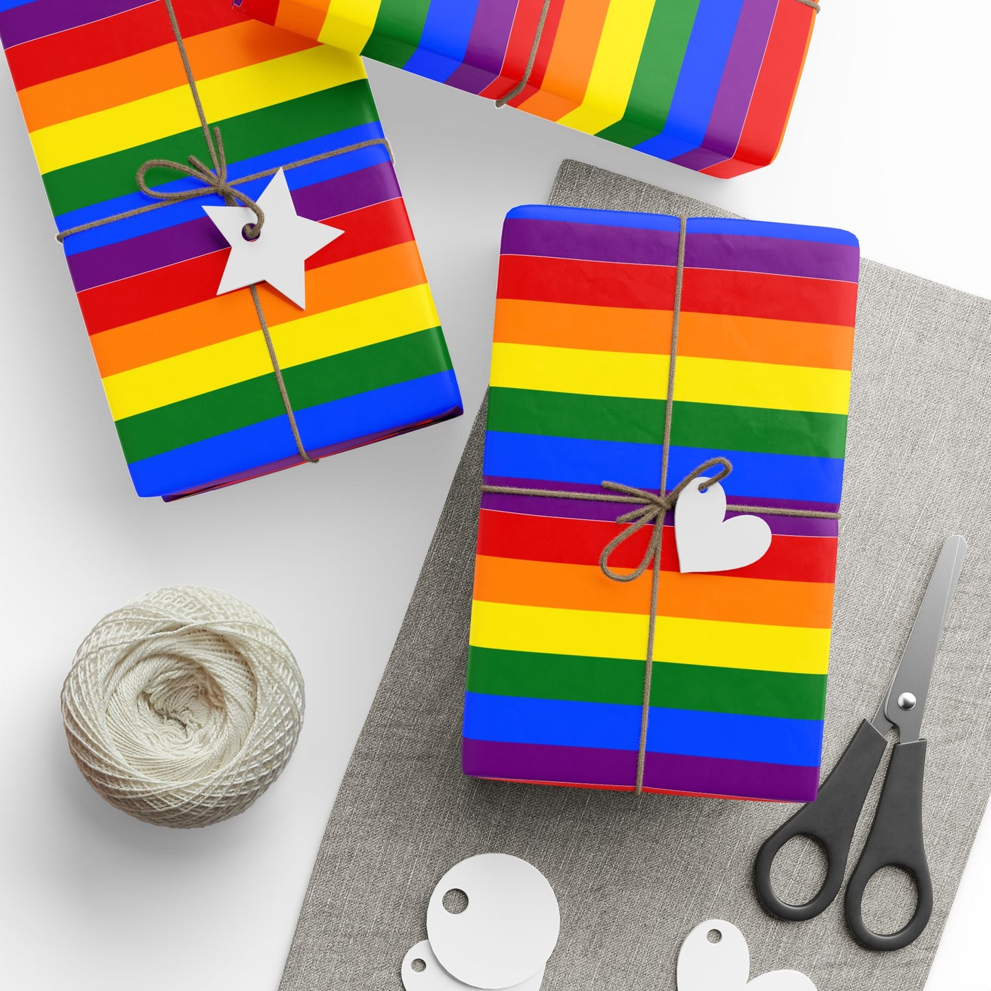 Rainbow Flag wrapping Paper Decor Gay Flag - Pride Inclusive Gift Gay Pride Flags Rainbow Gift Decor Gay Gift