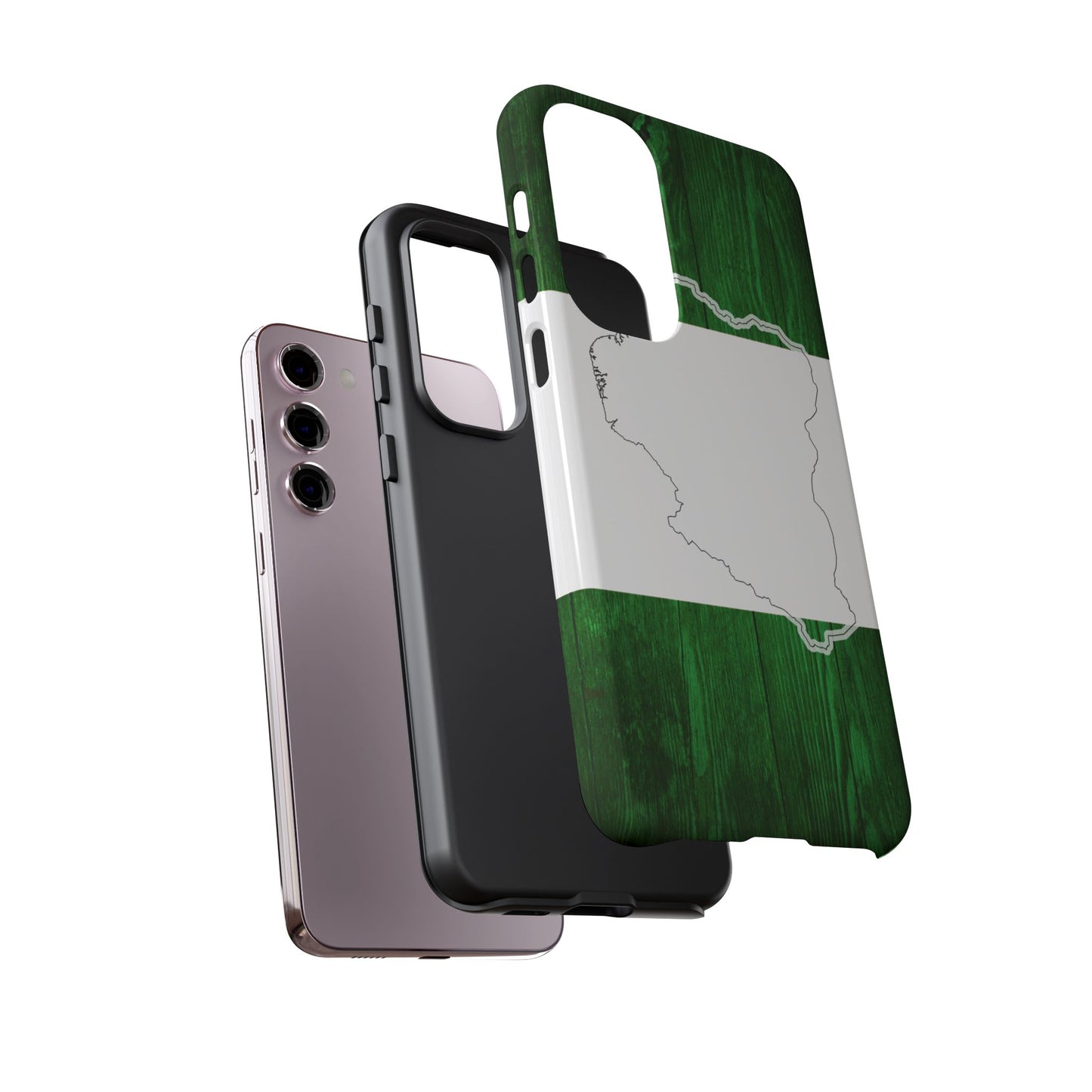 Nigeria Flag Phone Case, African Nation Protective Cover, Nigeria Pride Accessory, Tough Phone Case for Patriots, Nigerian Flag Mobile Case