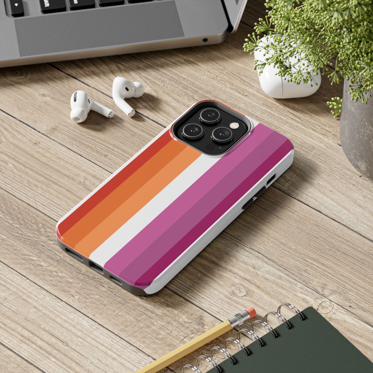 Lesbian Flag tough Impact-Resistant Phone Case
