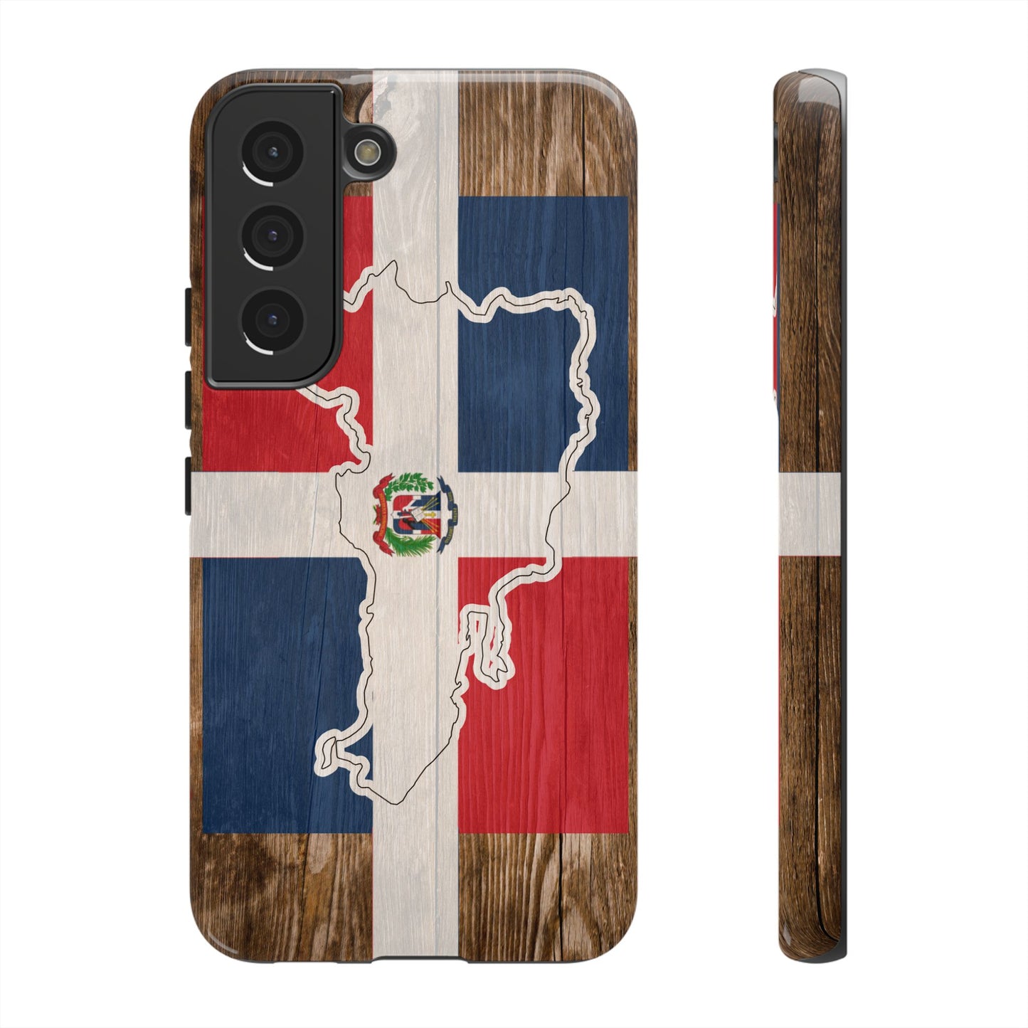 Dominican Republic Flag Phone Map Case Protective Tough Cover Flag of Dominican Pride Hard Plastic Back DR Flag Cover Dominicana