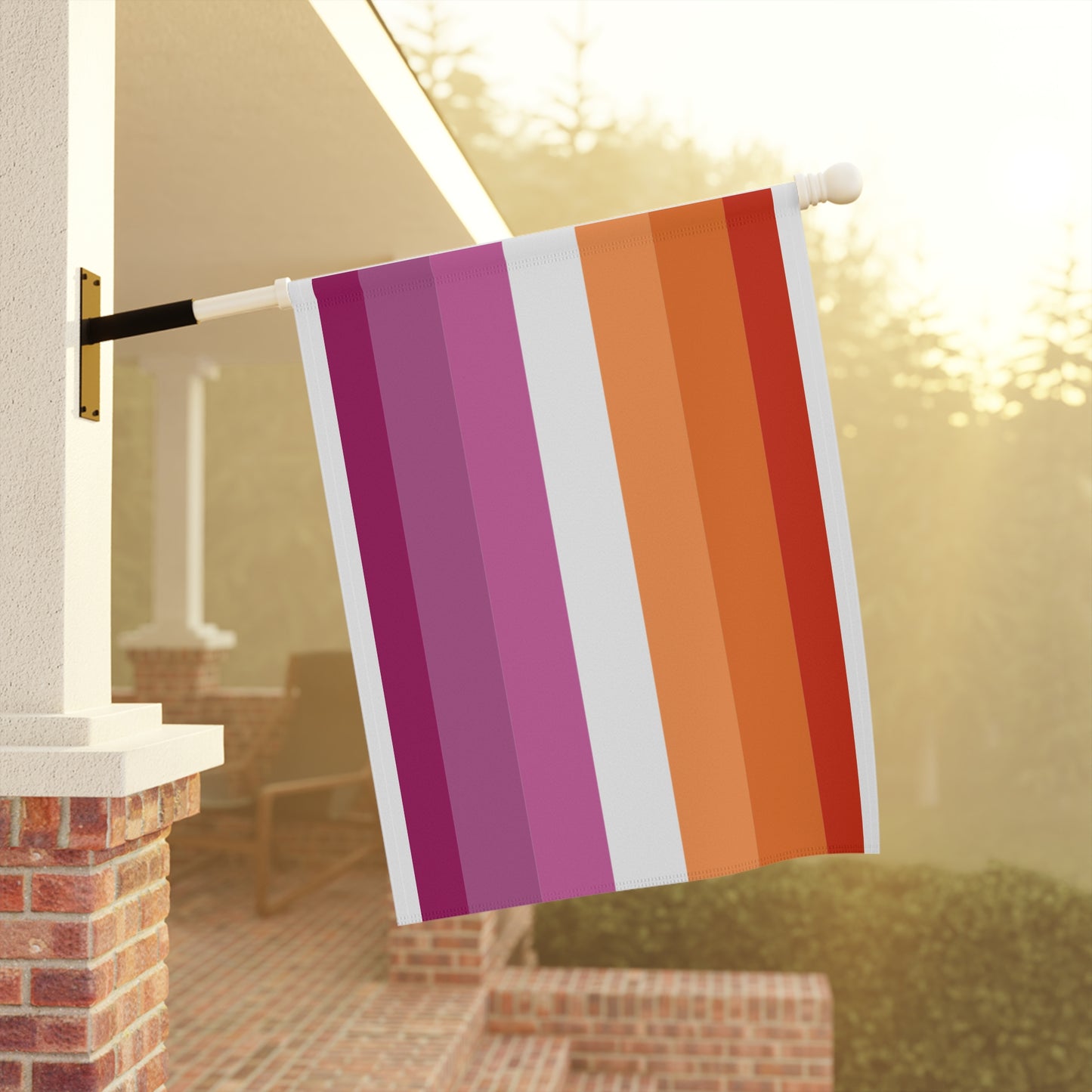 Lesbian Pride Garden Flag LGBTQ+ Rainbow Decor Empowerment Poster for Home or Office Inclusivity Gift Idea Gay Pride Outdoor Decor