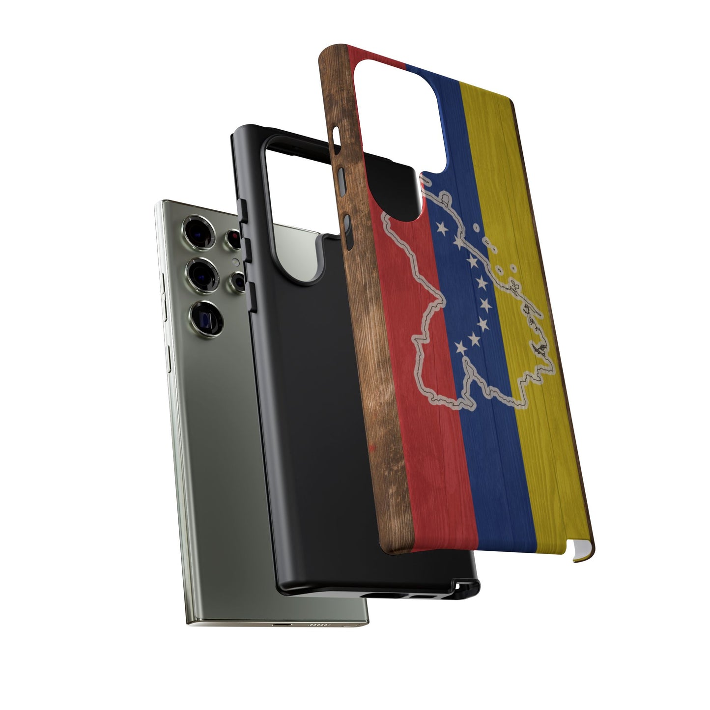 Venezuela Flag Phone Map Case Protective Tough Cover Flag of Venezuela Samsung Venezuelan Pride Hard Plastic Back Venezuela Map Cover
