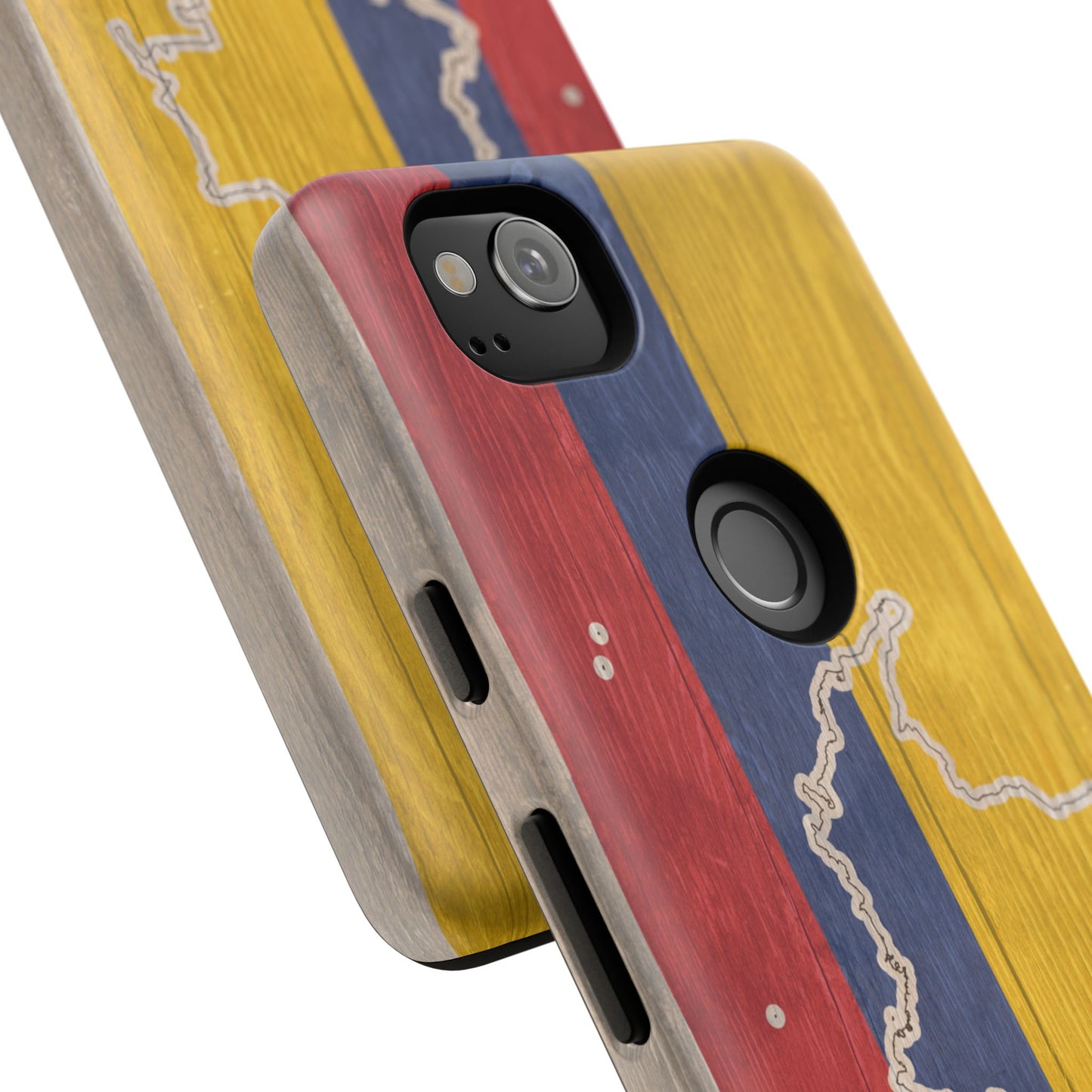 Colombian Flag Map Style iPhone Case Protective Tough Cover Flag of Colombia Samsung Colombian Pride Huawei Hard Plastic Back Colombia Phone