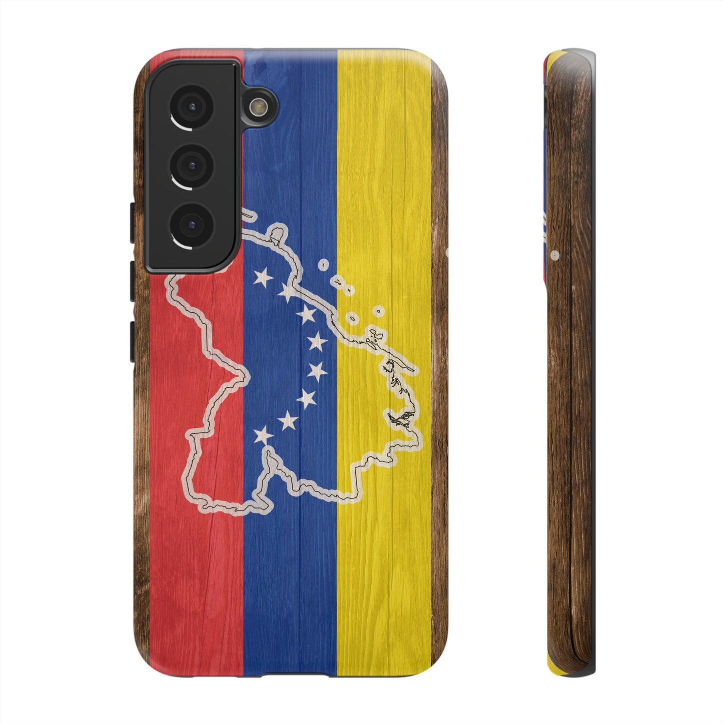 Venezuela Flag Phone Map Case Protective Tough Cover Flag of Venezuela Samsung Venezuelan Pride Hard Plastic Back Venezuela Map Cover