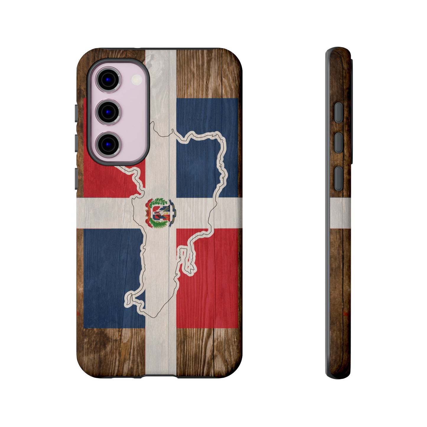 Dominican Republic Flag Phone Map Case Protective Tough Cover Flag of Dominican Pride Hard Plastic Back DR Flag Cover Dominicana