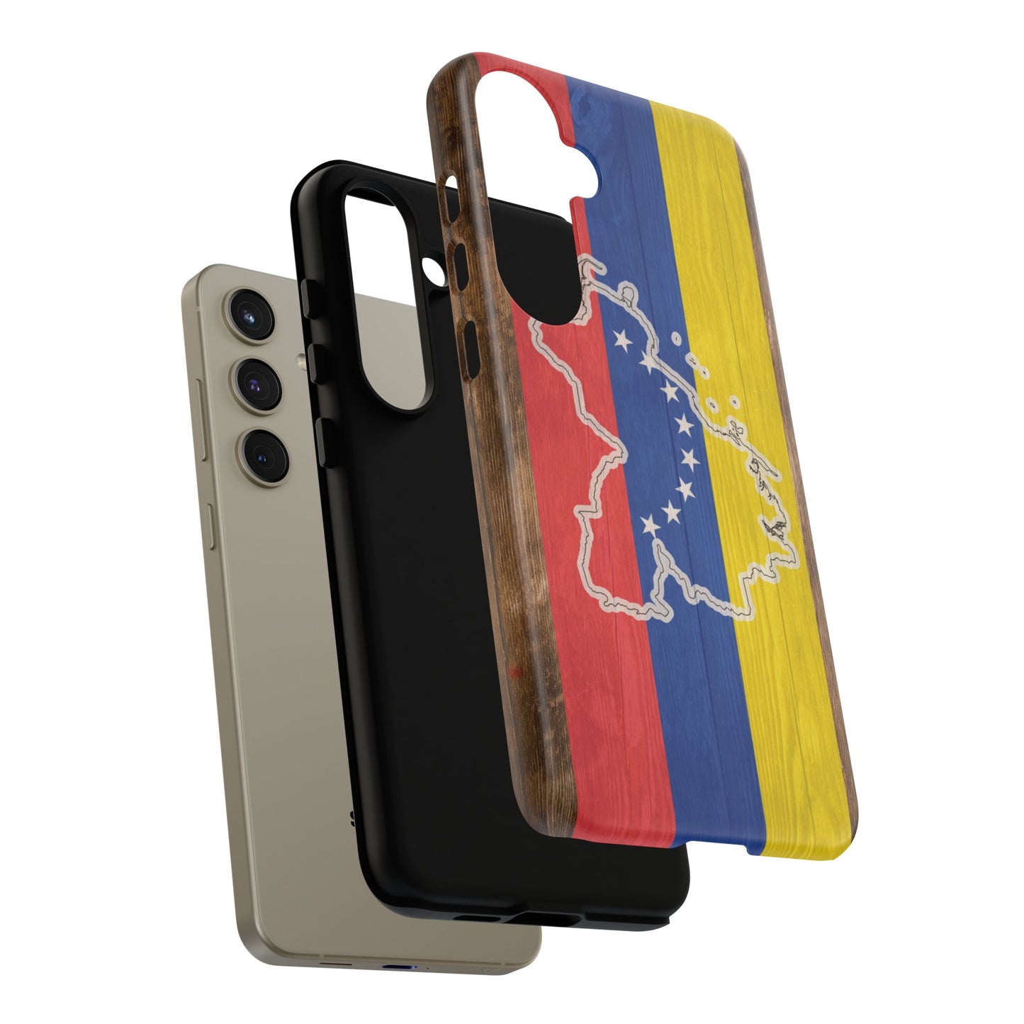 Venezuela Flag Phone Map Case Protective Tough Cover Flag of Venezuela Samsung Venezuelan Pride Hard Plastic Back Venezuela Map Cover
