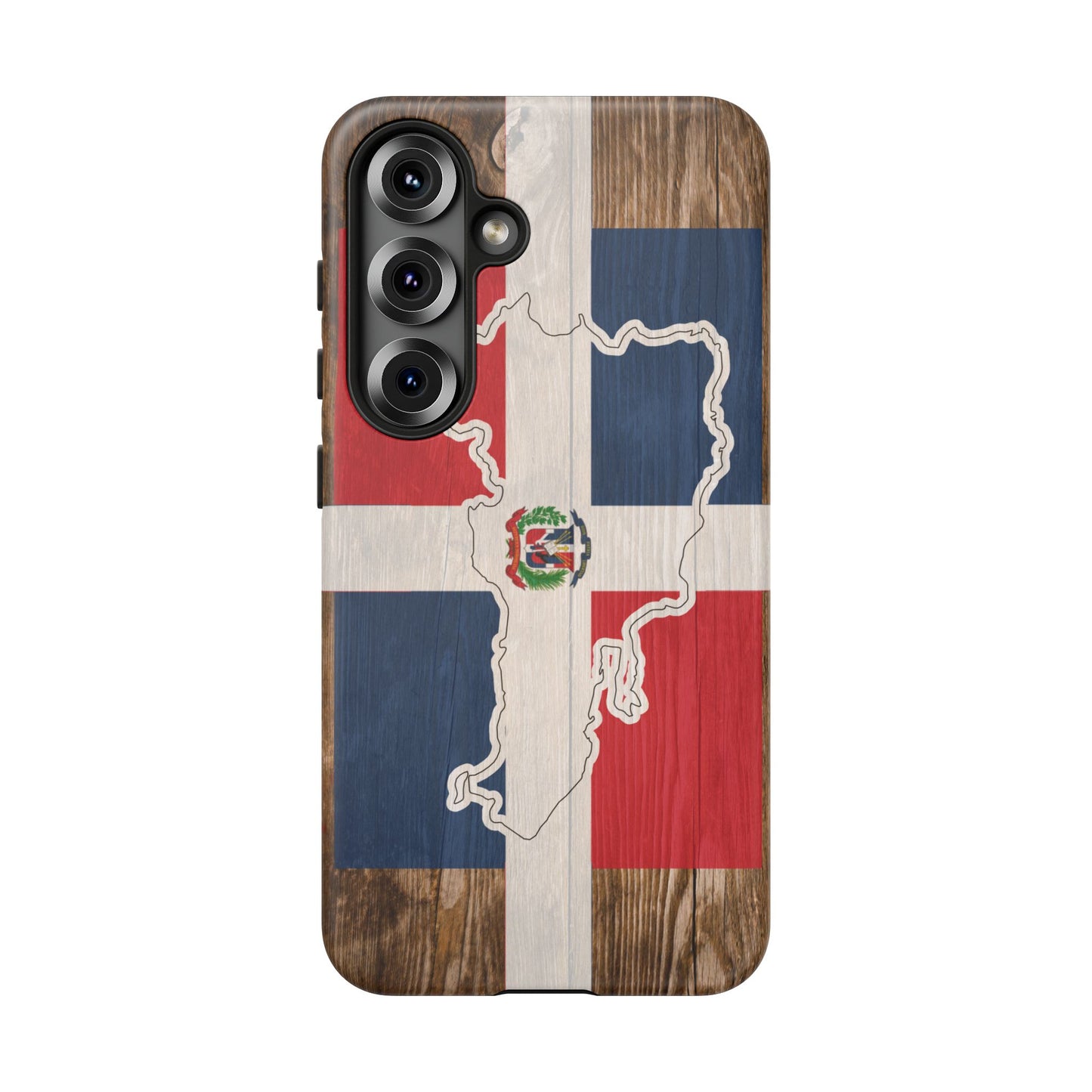 Dominican Republic Flag Phone Map Case Protective Tough Cover Flag of Dominican Pride Hard Plastic Back DR Flag Cover Dominicana