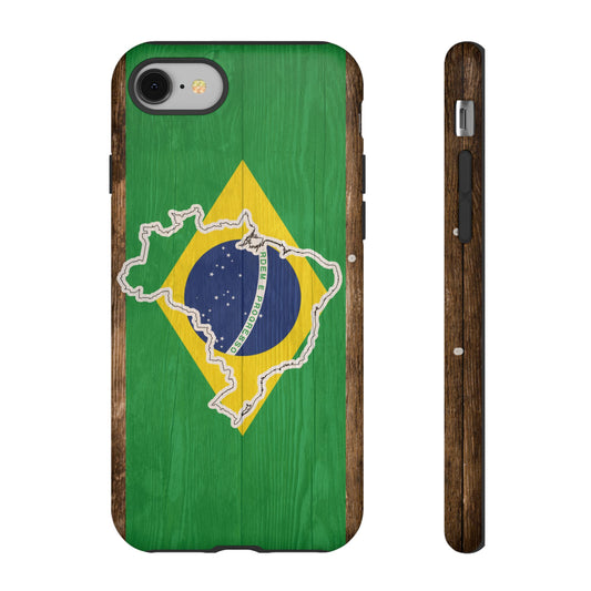 Brazil Flag Phone Map Case Protective Tough Cover Flag of Brazil Samsung Brazilian Pride Hard Plastic Back Brazil Flag Cover