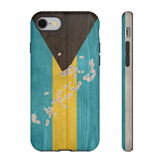 Bahamas Flag Phone Map Case Protective Tough Cover Flag of Bahamas Samsung Bahamian Pride Hard Plastic Back Bahamas Flag Cover