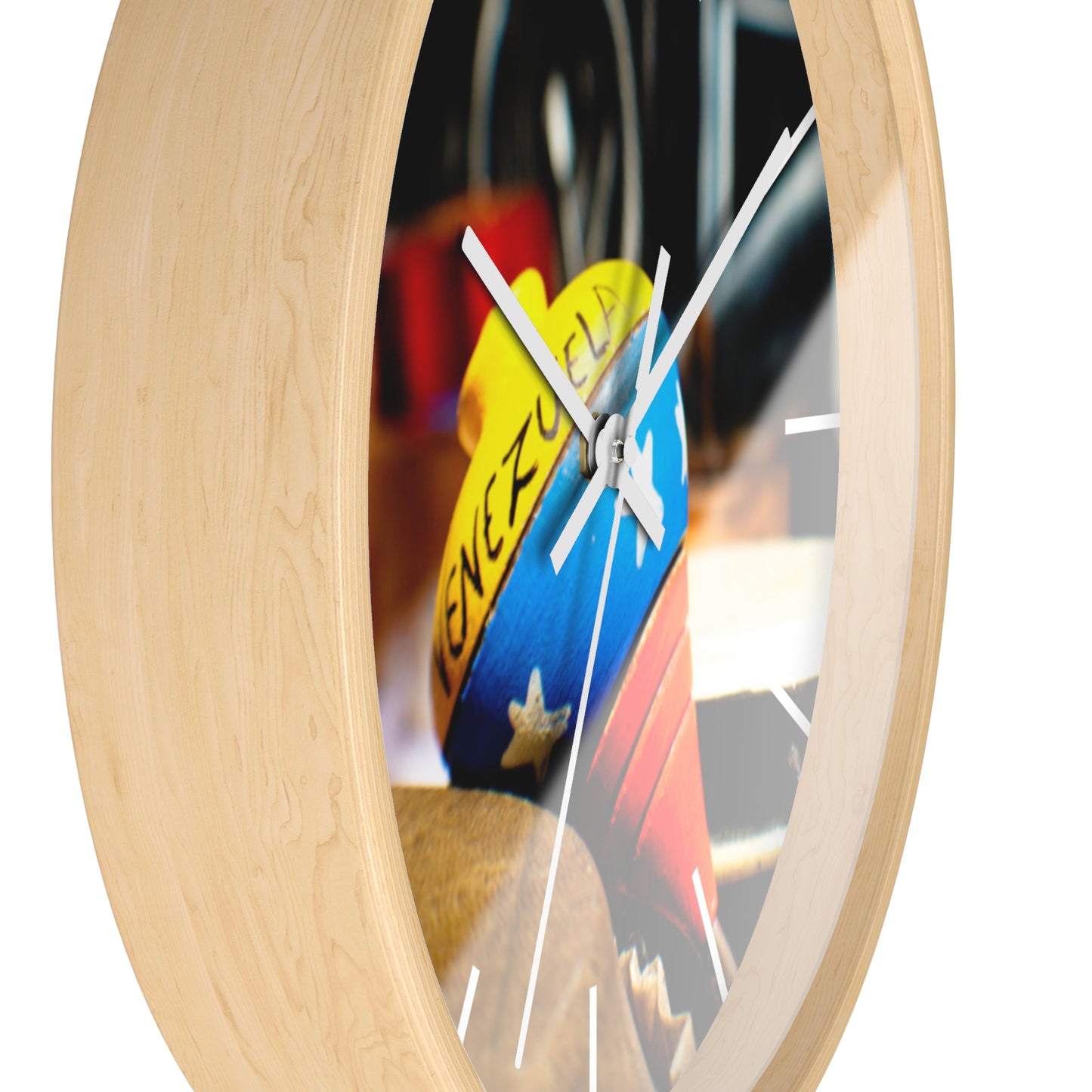 Venezuela Flag Wall Clock Unique Vibrant Wall Art Crafted with Premium Materials Great for Venezuelan Pride Venezuela Souvenir