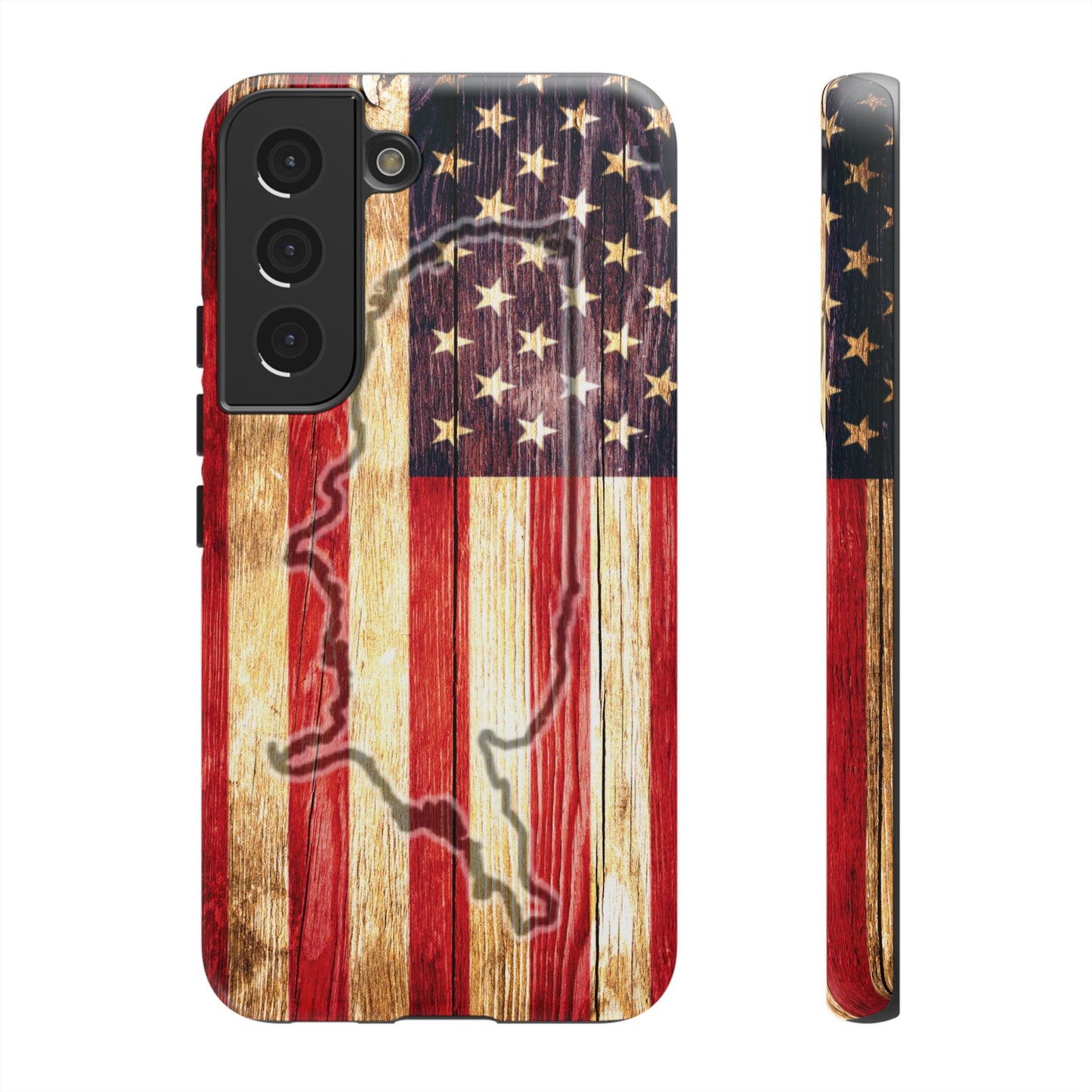 USA flag & map tough phone case for iPhone Samsung Google Patriotic impact-resistant cover with UV protection and shock absorption USA Flag