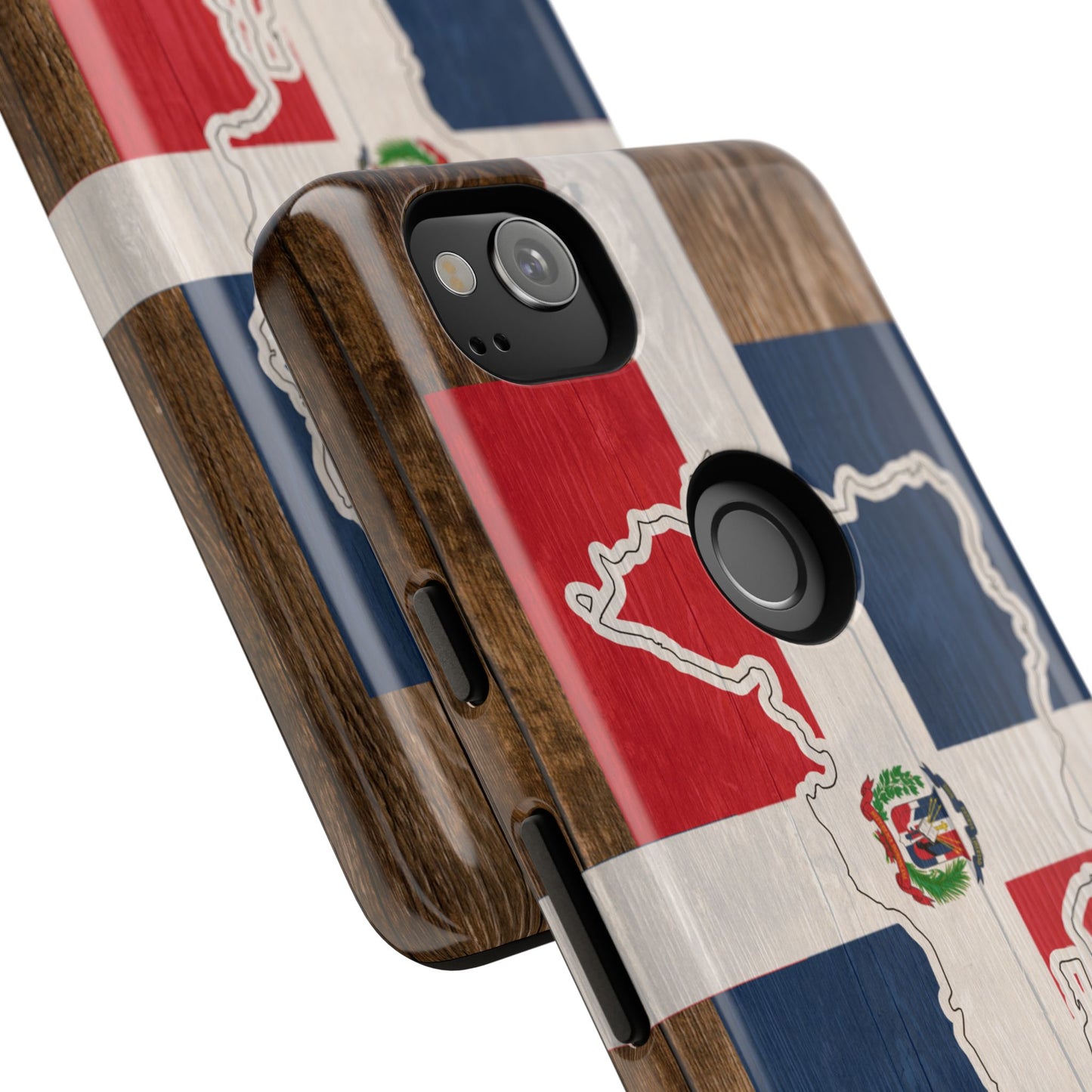 Dominican Republic Flag Phone Map Case Protective Tough Cover Flag of Dominican Pride Hard Plastic Back DR Flag Cover Dominicana