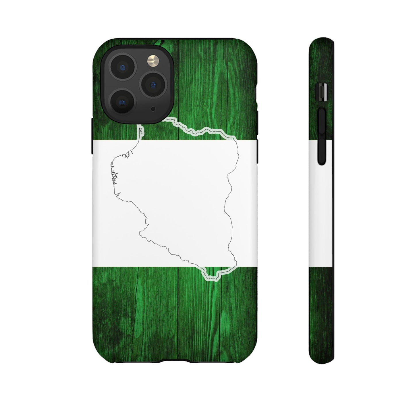 Nigeria Flag Phone Case, African Nation Protective Cover, Nigeria Pride Accessory, Tough Phone Case for Patriots, Nigerian Flag Mobile Case