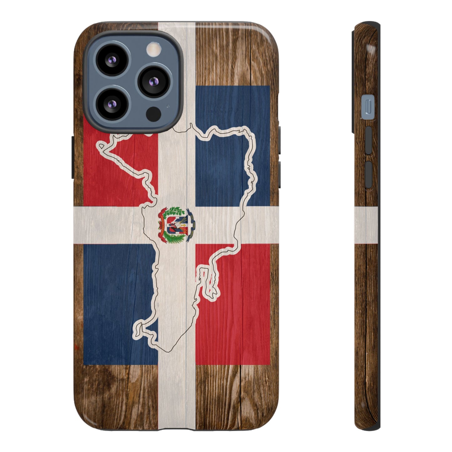 Dominican Republic Flag Phone Map Case Protective Tough Cover Flag of Dominican Pride Hard Plastic Back DR Flag Cover Dominicana