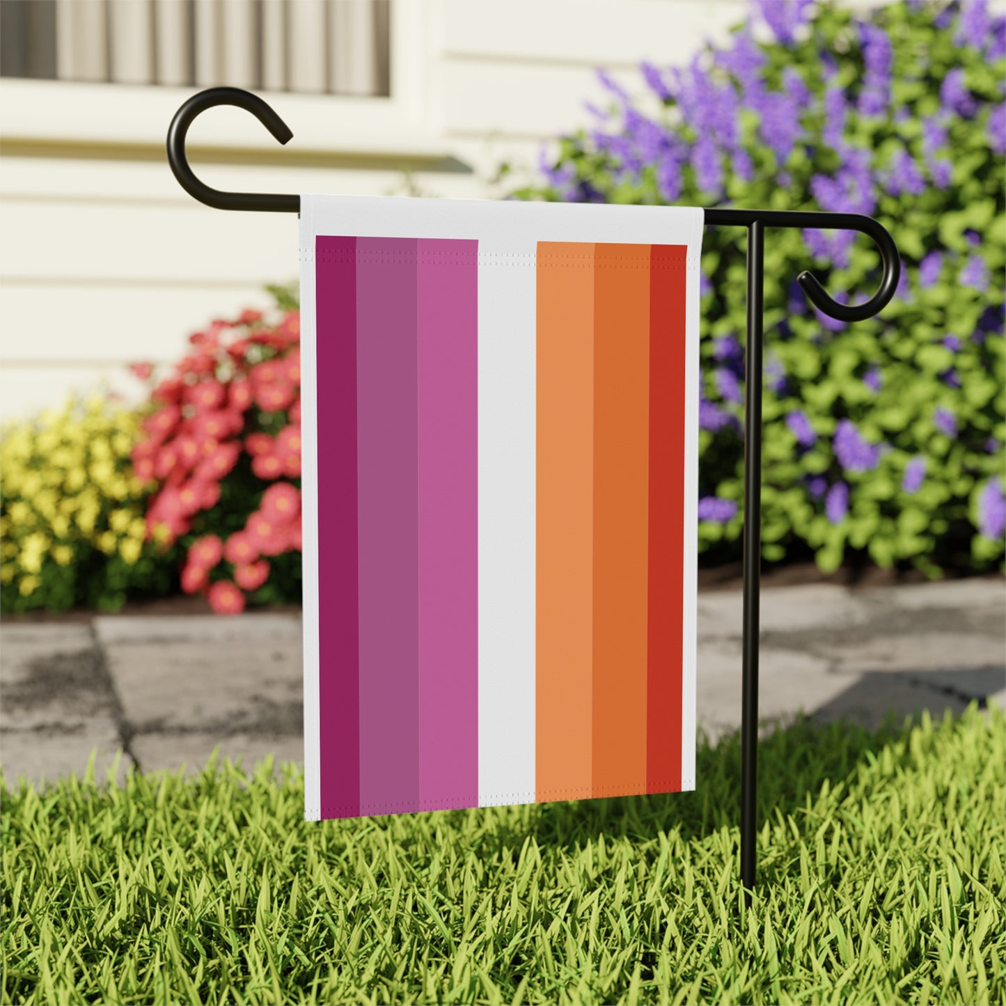 Lesbian Pride Garden Flag LGBTQ+ Rainbow Decor Empowerment Poster for Home or Office Inclusivity Gift Idea Gay Pride Outdoor Decor
