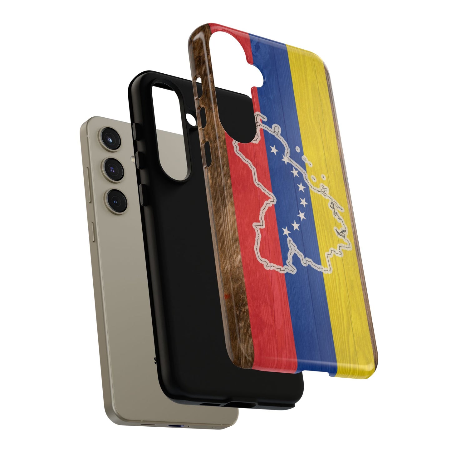 Venezuela Flag Phone Map Case Protective Tough Cover Flag of Venezuela Samsung Venezuelan Pride Hard Plastic Back Venezuela Map Cover