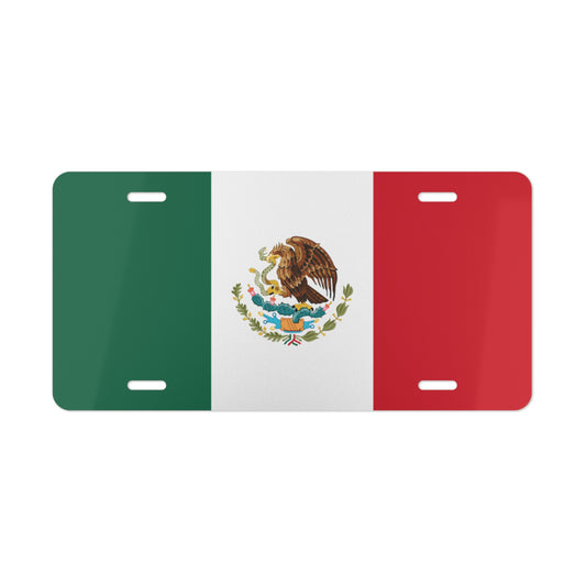 Mexican Flag Patriotic Car Tag Mexico License Plate Front Plate Auto Decoration Vehicle Gift for Mexican Pride Mexico Souvenir