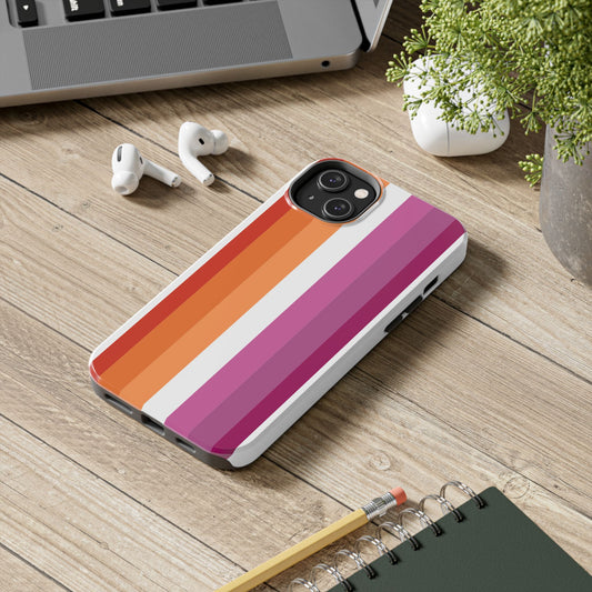 Lesbian Flag tough Impact-Resistant Phone Case