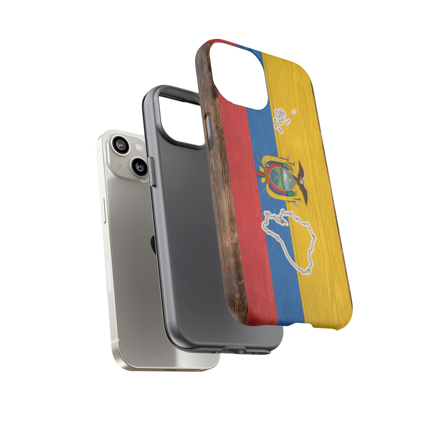 Ecuador Flag Phone Map Case Protective Tough Cover Flag of Ecuador Samsung Ecuadorian Pride Hard Plastic Back Ecuadorian Flag Cover