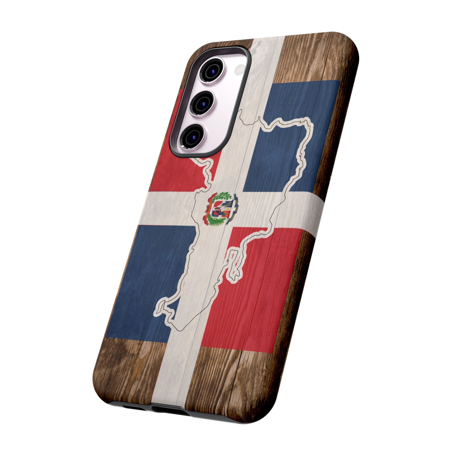Dominican Republic Flag Phone Map Case Protective Tough Cover Flag of Dominican Pride Hard Plastic Back DR Flag Cover Dominicana