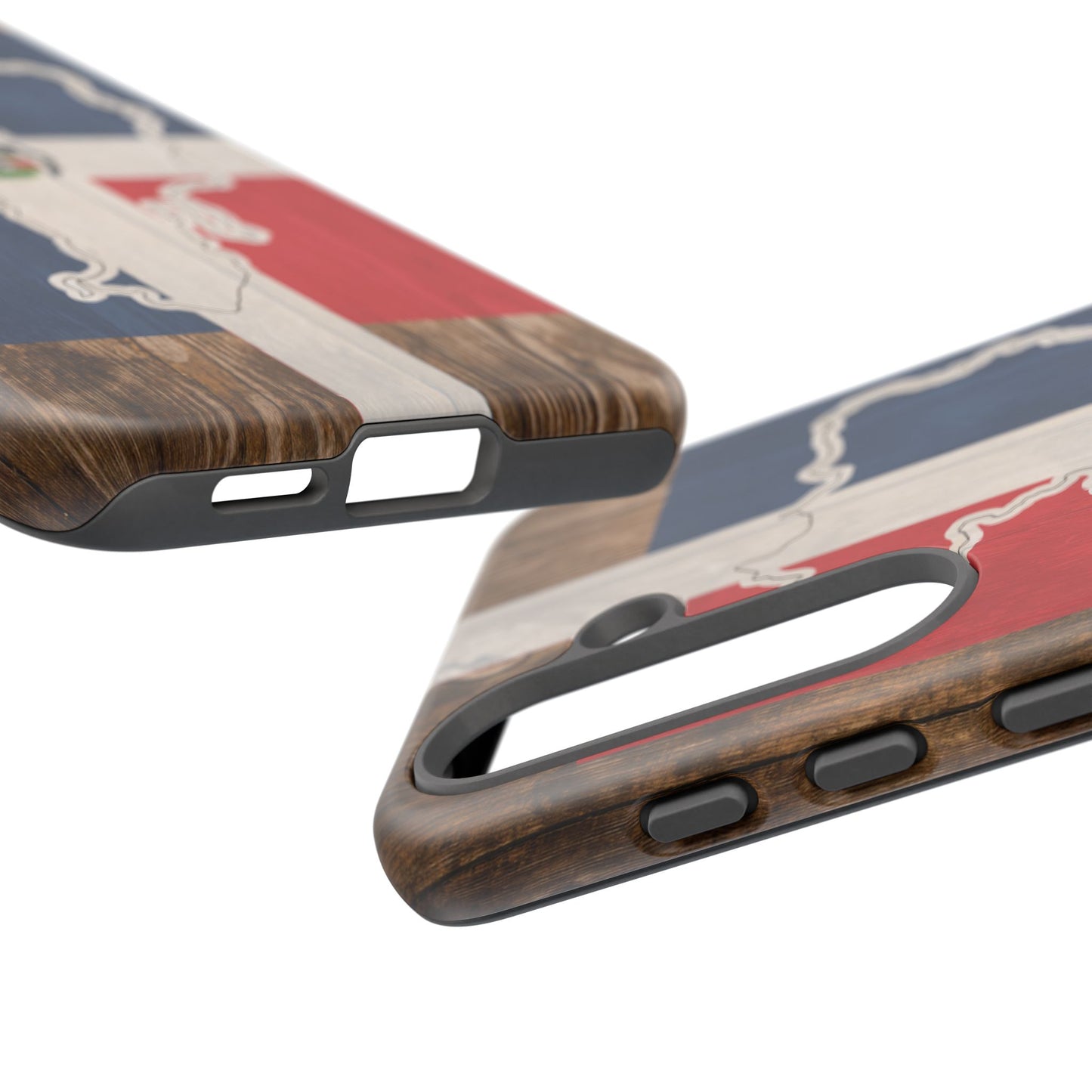Dominican Republic Flag Phone Map Case Protective Tough Cover Flag of Dominican Pride Hard Plastic Back DR Flag Cover Dominicana