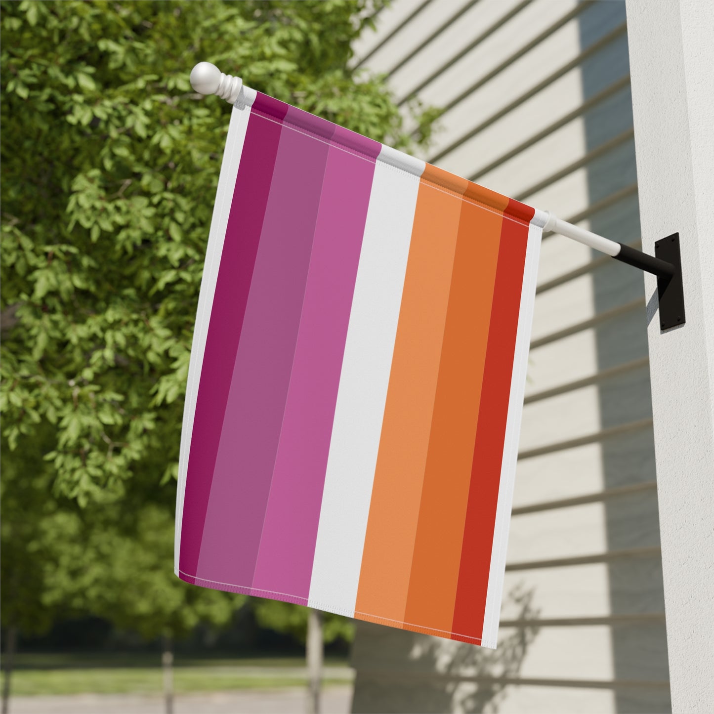 Lesbian Pride Garden Flag LGBTQ+ Rainbow Decor Empowerment Poster for Home or Office Inclusivity Gift Idea Gay Pride Outdoor Decor