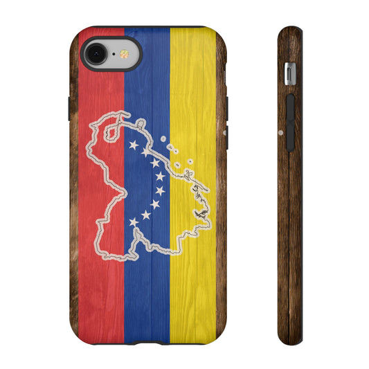 Venezuela Flag Phone Map Case Protective Tough Cover Flag of Venezuela Samsung Venezuelan Pride Hard Plastic Back Venezuela Map Cover