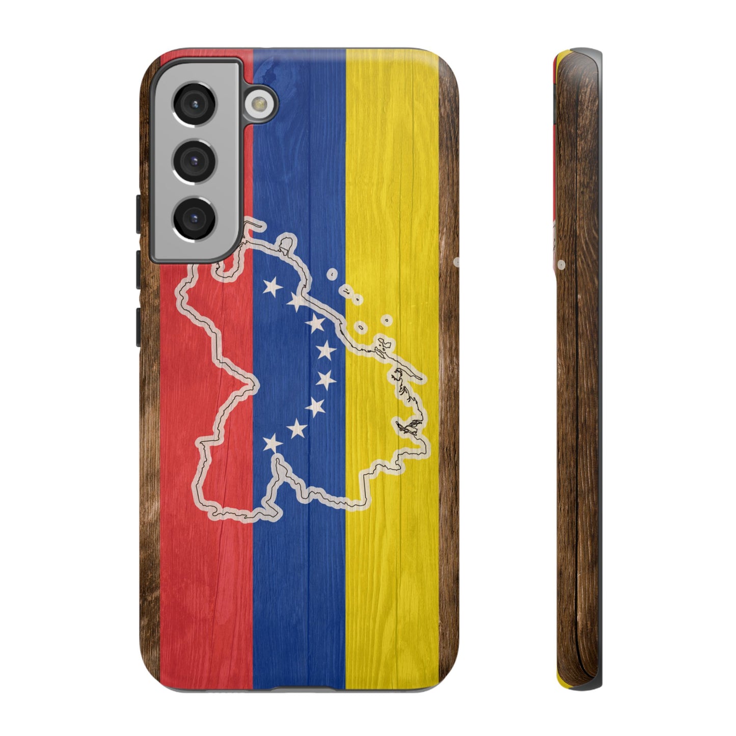 Venezuela Flag Phone Map Case Protective Tough Cover Flag of Venezuela Samsung Venezuelan Pride Hard Plastic Back Venezuela Map Cover