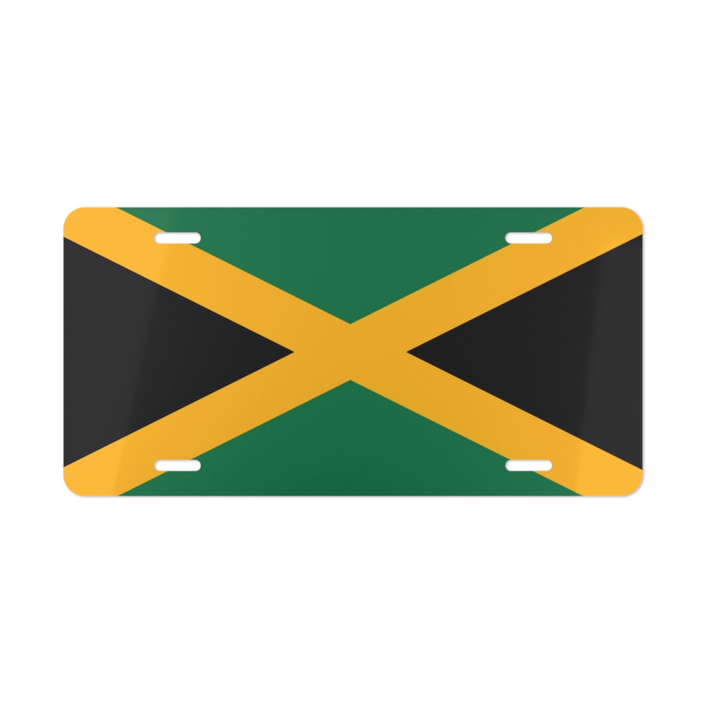 Jamaican Flag Vanity Plate Custom Car Decor Gift Personalized Jamaica License Plate Automotive Accessory Car Enthusiasts Jamaican Pride