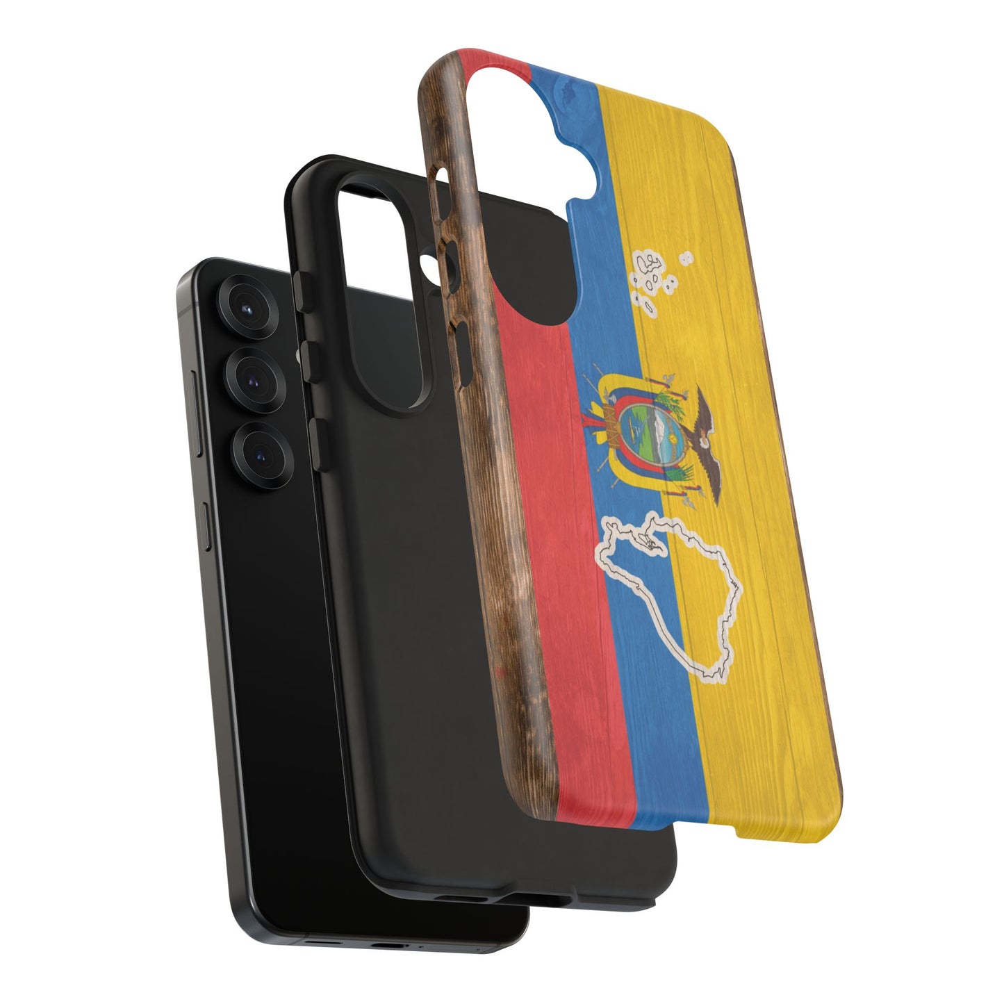 Ecuador Flag Phone Map Case Protective Tough Cover Flag of Ecuador Samsung Ecuadorian Pride Hard Plastic Back Ecuadorian Flag Cover