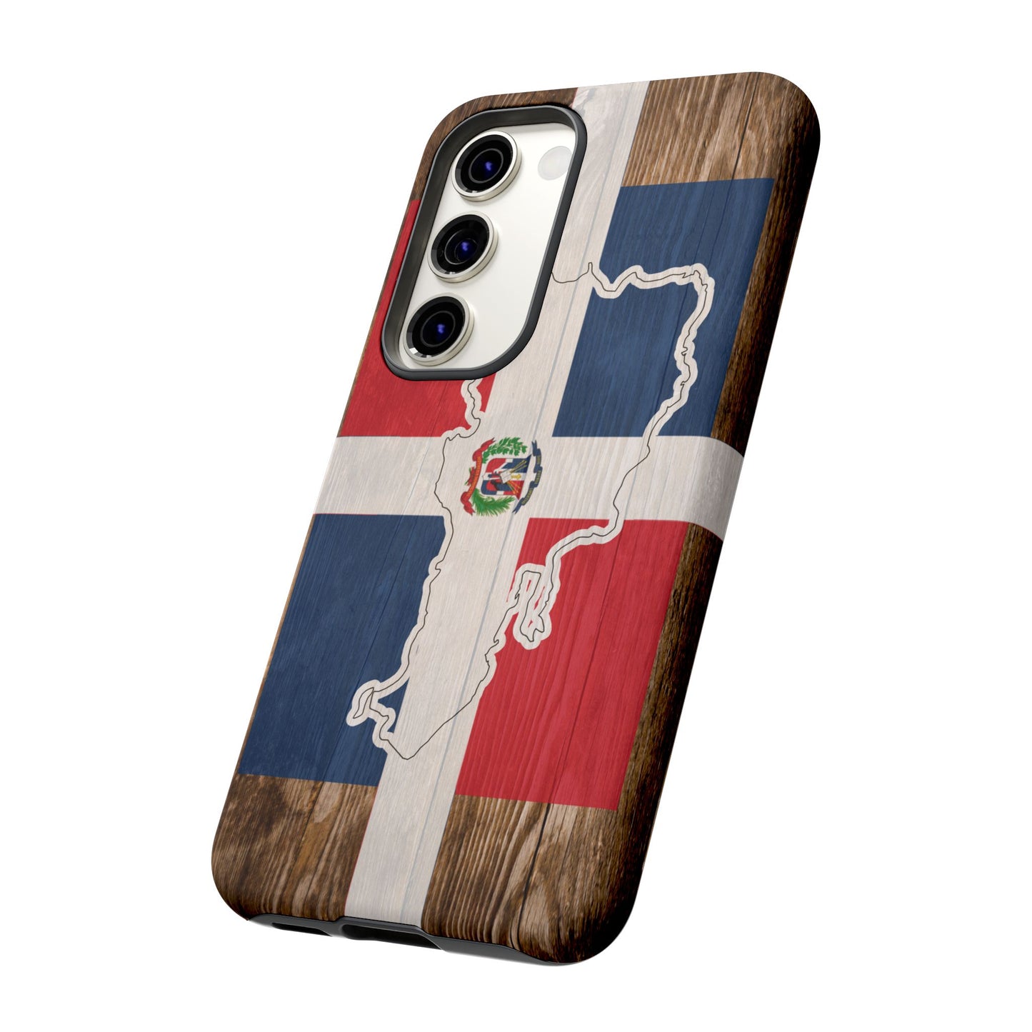 Dominican Republic Flag Phone Map Case Protective Tough Cover Flag of Dominican Pride Hard Plastic Back DR Flag Cover Dominicana
