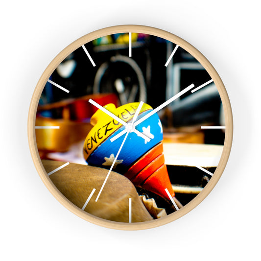 Venezuela Flag Wall Clock Unique Vibrant Wall Art Crafted with Premium Materials Great for Venezuelan Pride Venezuela Souvenir