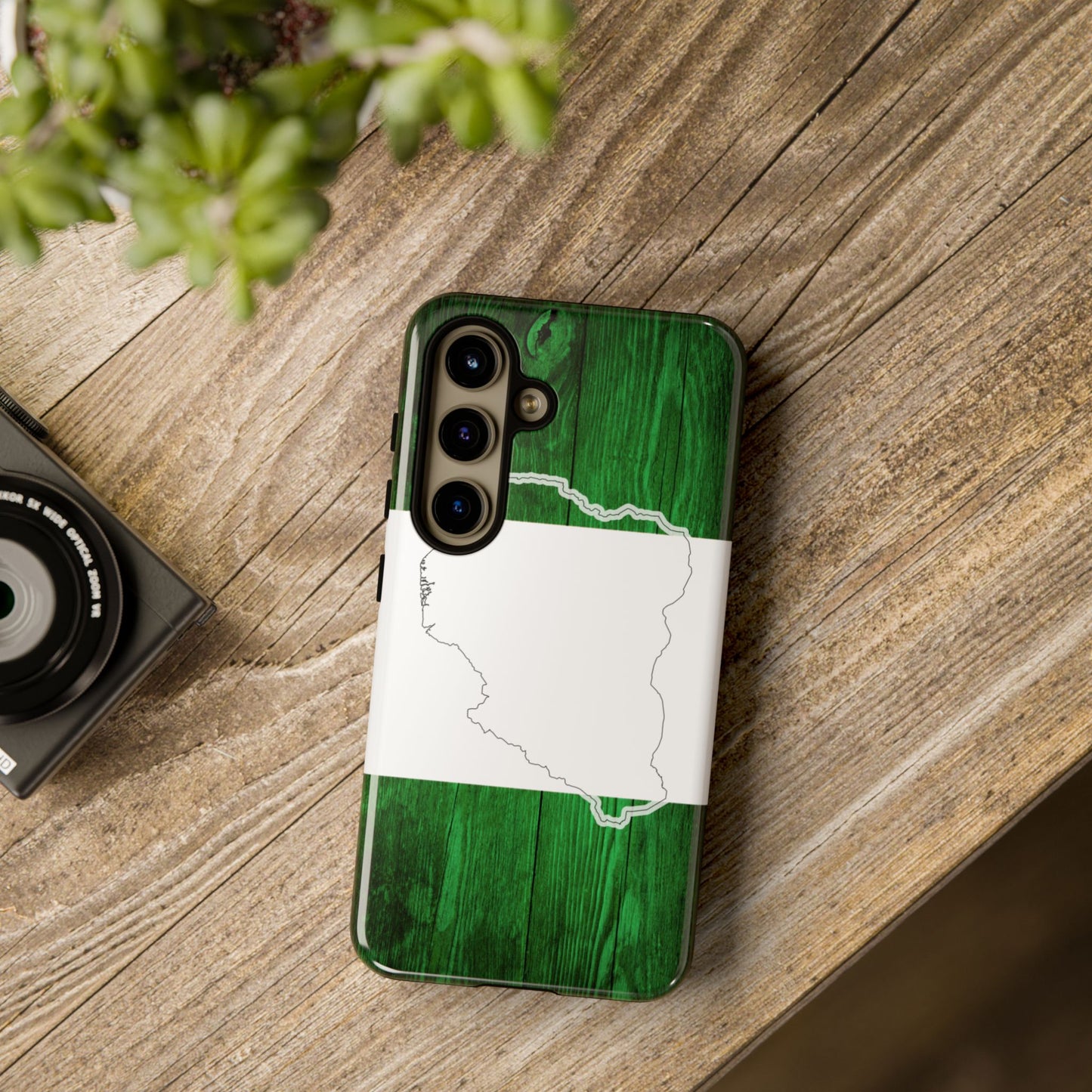 Nigeria Flag Phone Case, African Nation Protective Cover, Nigeria Pride Accessory, Tough Phone Case for Patriots, Nigerian Flag Mobile Case