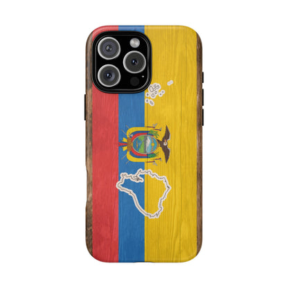 Ecuador Flag Phone Map Case Protective Tough Cover Flag of Ecuador Samsung Ecuadorian Pride Hard Plastic Back Ecuadorian Flag Cover
