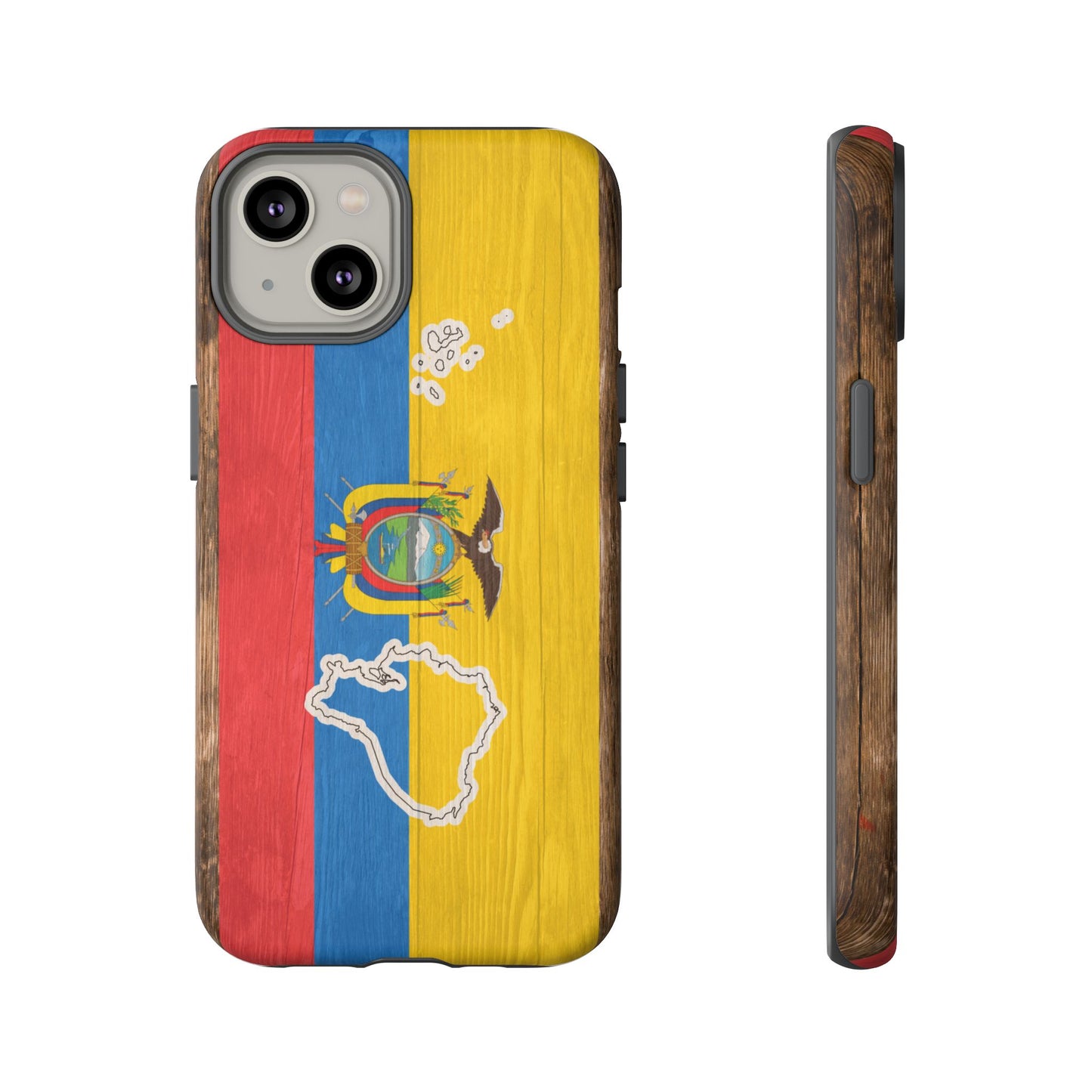 Ecuador Flag Phone Map Case Protective Tough Cover Flag of Ecuador Samsung Ecuadorian Pride Hard Plastic Back Ecuadorian Flag Cover