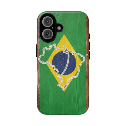 Brazil Flag Phone Map Case Protective Tough Cover Flag of Brazil Samsung Brazilian Pride Hard Plastic Back Brazil Flag Cover