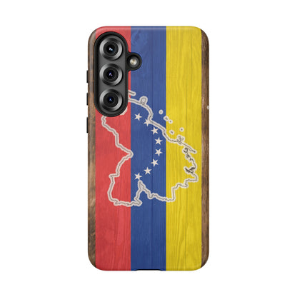 Venezuela Flag Phone Map Case Protective Tough Cover Flag of Venezuela Samsung Venezuelan Pride Hard Plastic Back Venezuela Map Cover