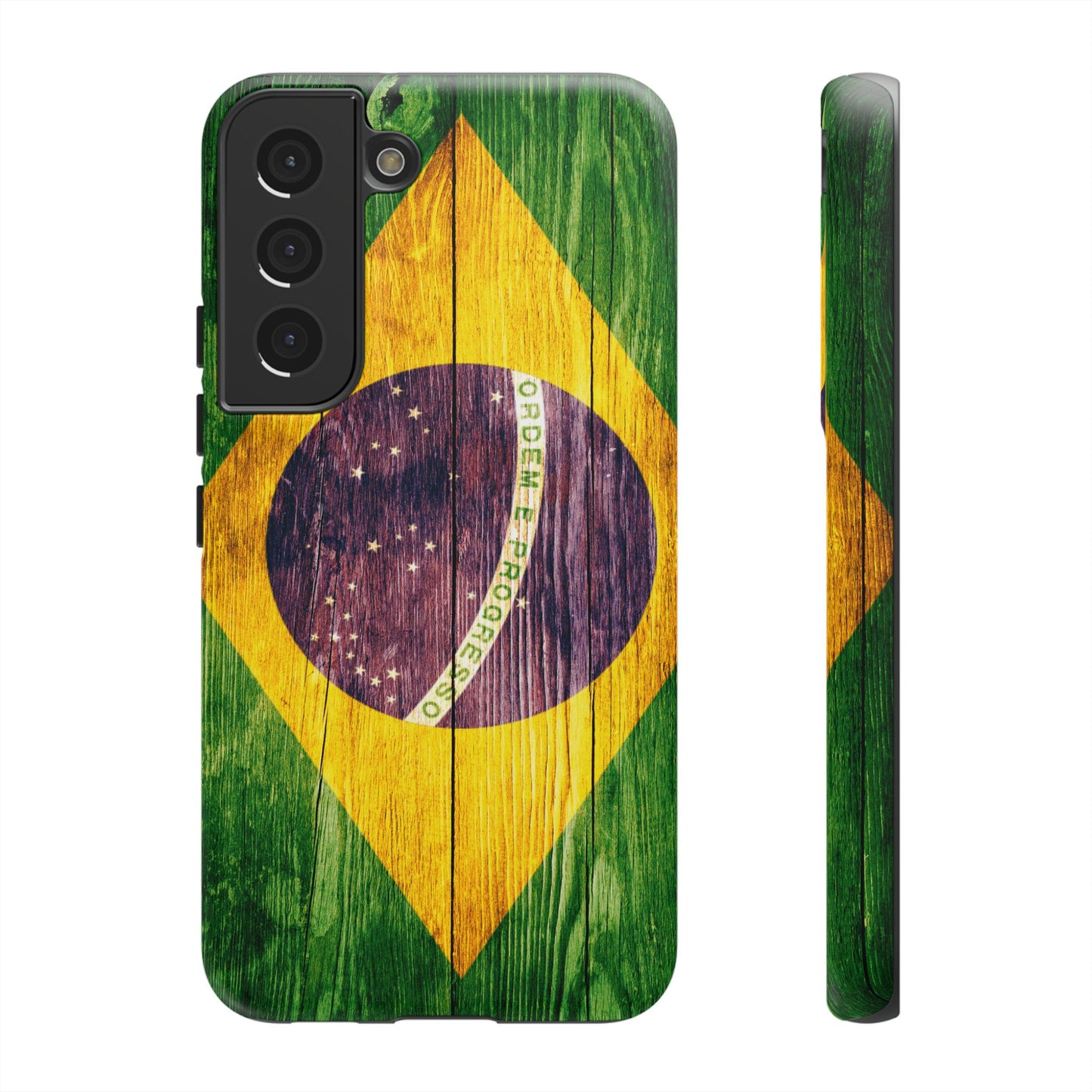 Brazil Phone Case Protective Tough Cover Flag of Brazil Samsung Brazilian Pride Hard Plastic Back Brazil Flag Cover IPhone Souvenir Gift Protective Case