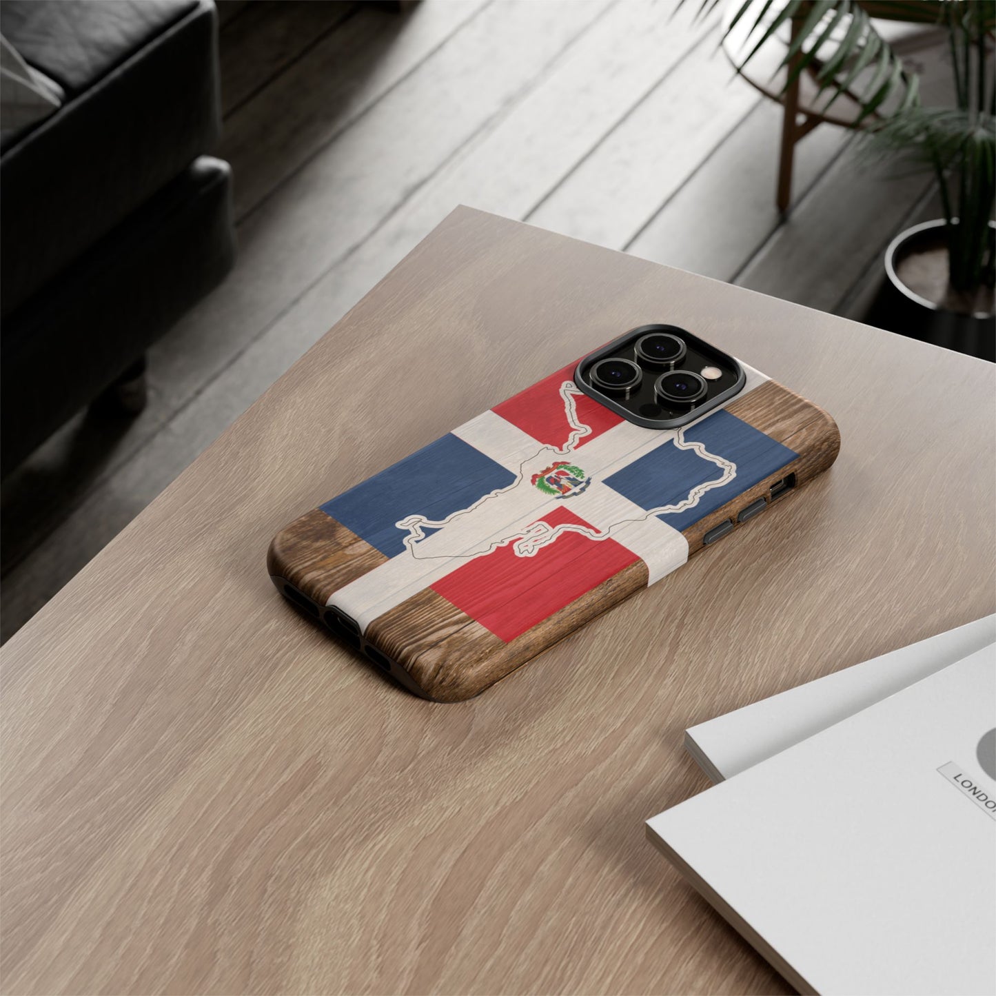 Dominican Republic Flag Phone Map Case Protective Tough Cover Flag of Dominican Pride Hard Plastic Back DR Flag Cover Dominicana