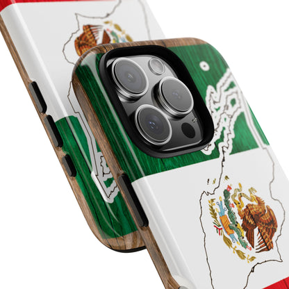 Phone Case, Mexican Flag Tough Case, Patriotic Mexico Phone Cover, Rugged Phone Protector, National Flag Phone Sleeve, Cinco de Mayo Gift