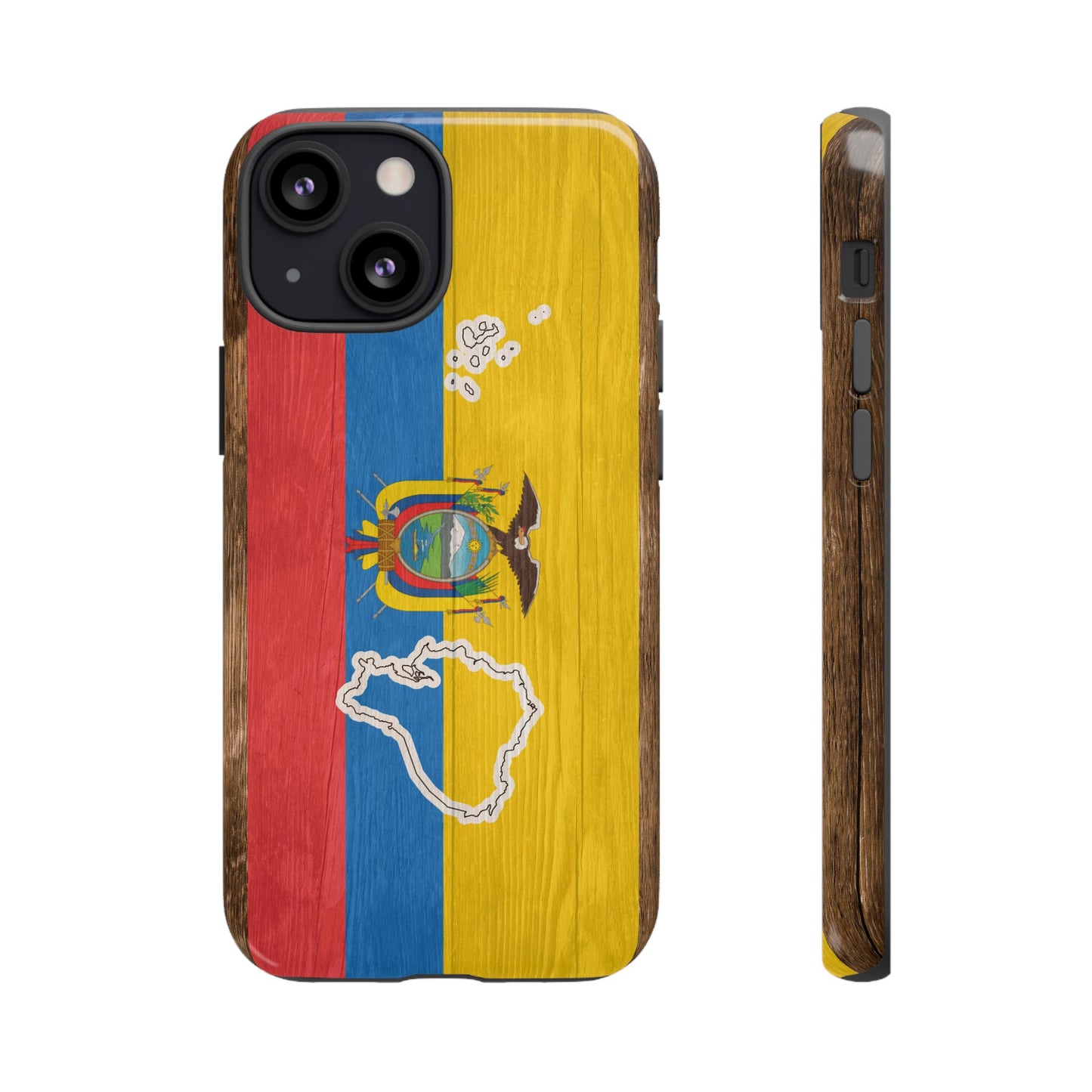 Ecuador Flag Phone Map Case Protective Tough Cover Flag of Ecuador Samsung Ecuadorian Pride Hard Plastic Back Ecuadorian Flag Cover