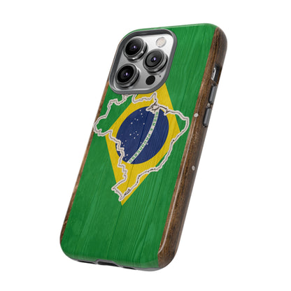 Brazil Flag Phone Map Case Protective Tough Cover Flag of Brazil Samsung Brazilian Pride Hard Plastic Back Brazil Flag Cover