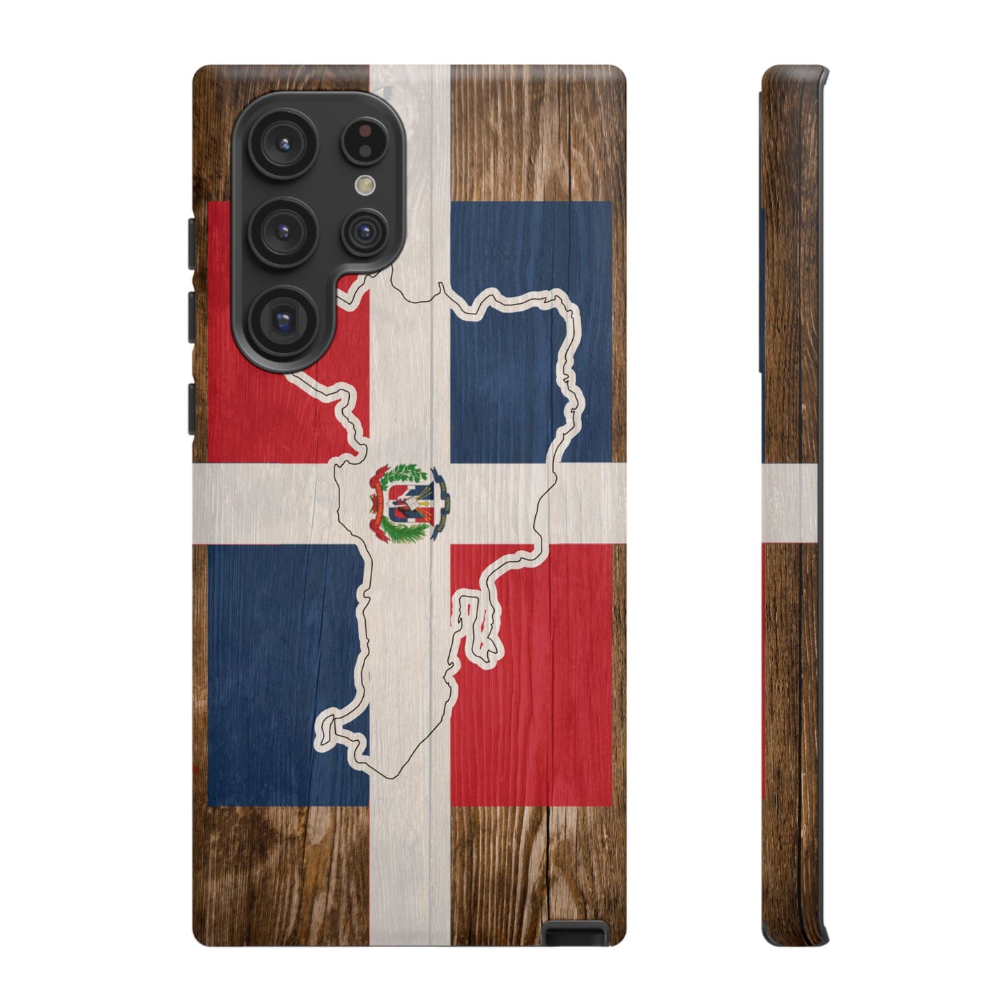 Dominican Republic Flag Phone Map Case Protective Tough Cover Flag of Dominican Pride Hard Plastic Back DR Flag Cover Dominicana