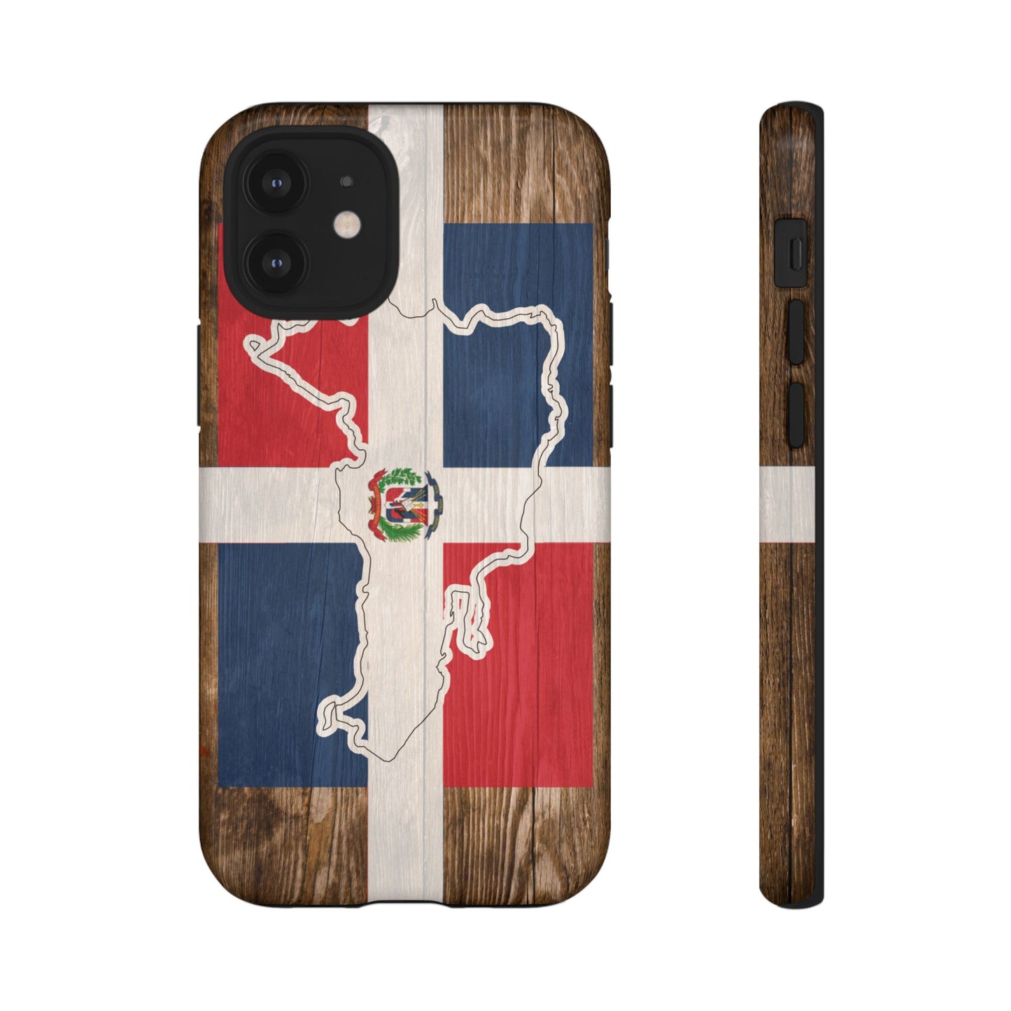 Dominican Republic Flag Phone Map Case Protective Tough Cover Flag of Dominican Pride Hard Plastic Back DR Flag Cover Dominicana