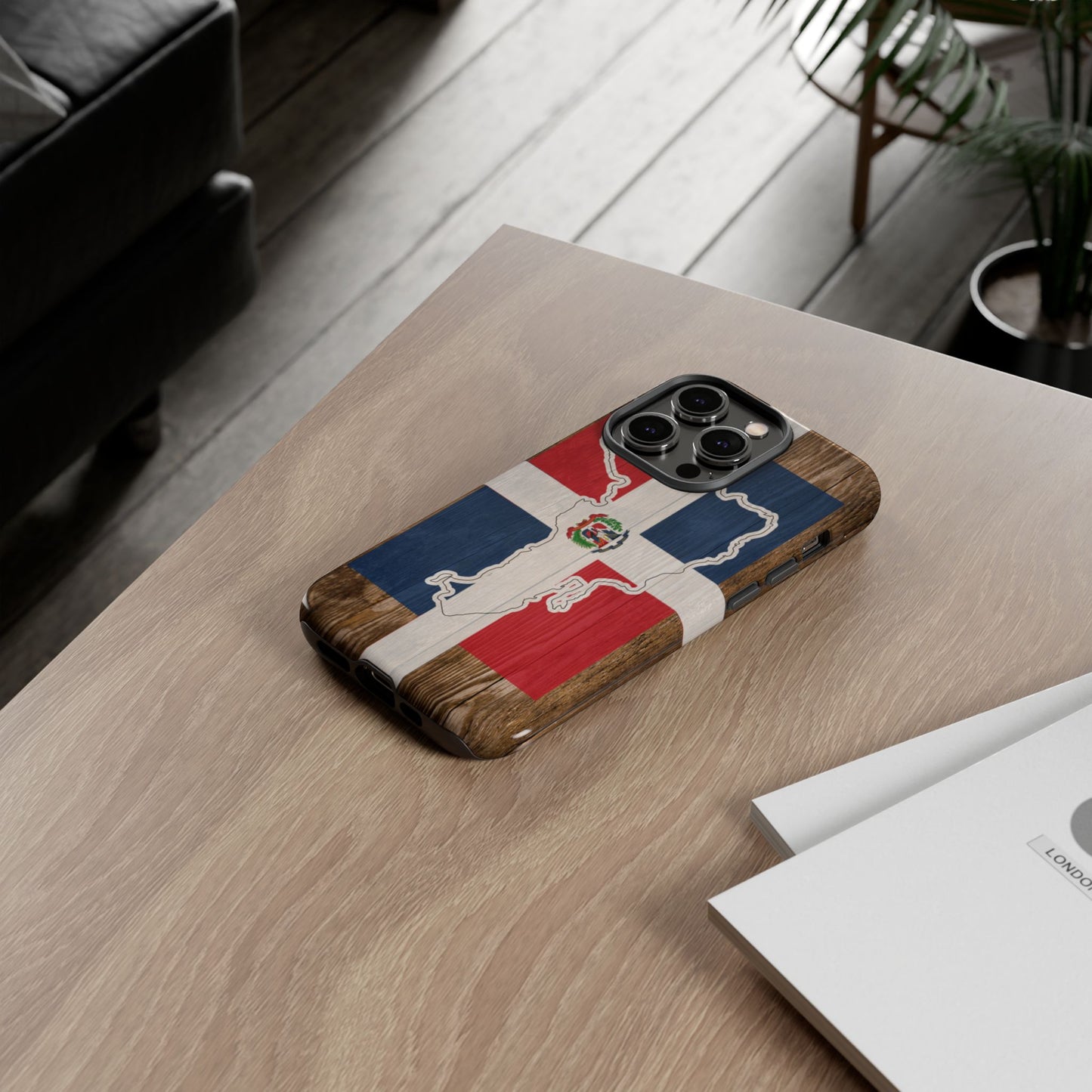 Dominican Republic Flag Phone Map Case Protective Tough Cover Flag of Dominican Pride Hard Plastic Back DR Flag Cover Dominicana