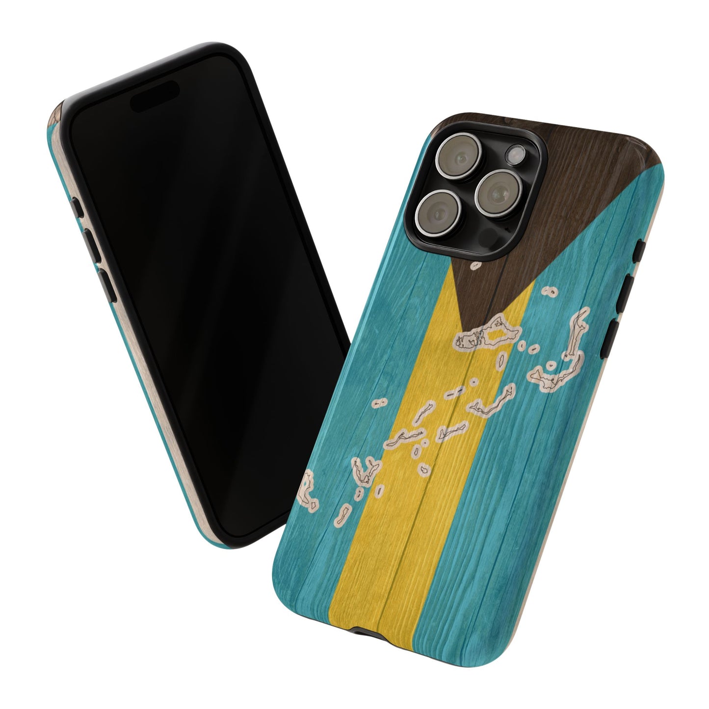 Bahamas Flag Phone Map Case Protective Tough Cover Flag of Bahamas Samsung Bahamian Pride Hard Plastic Back Bahamas Flag Cover