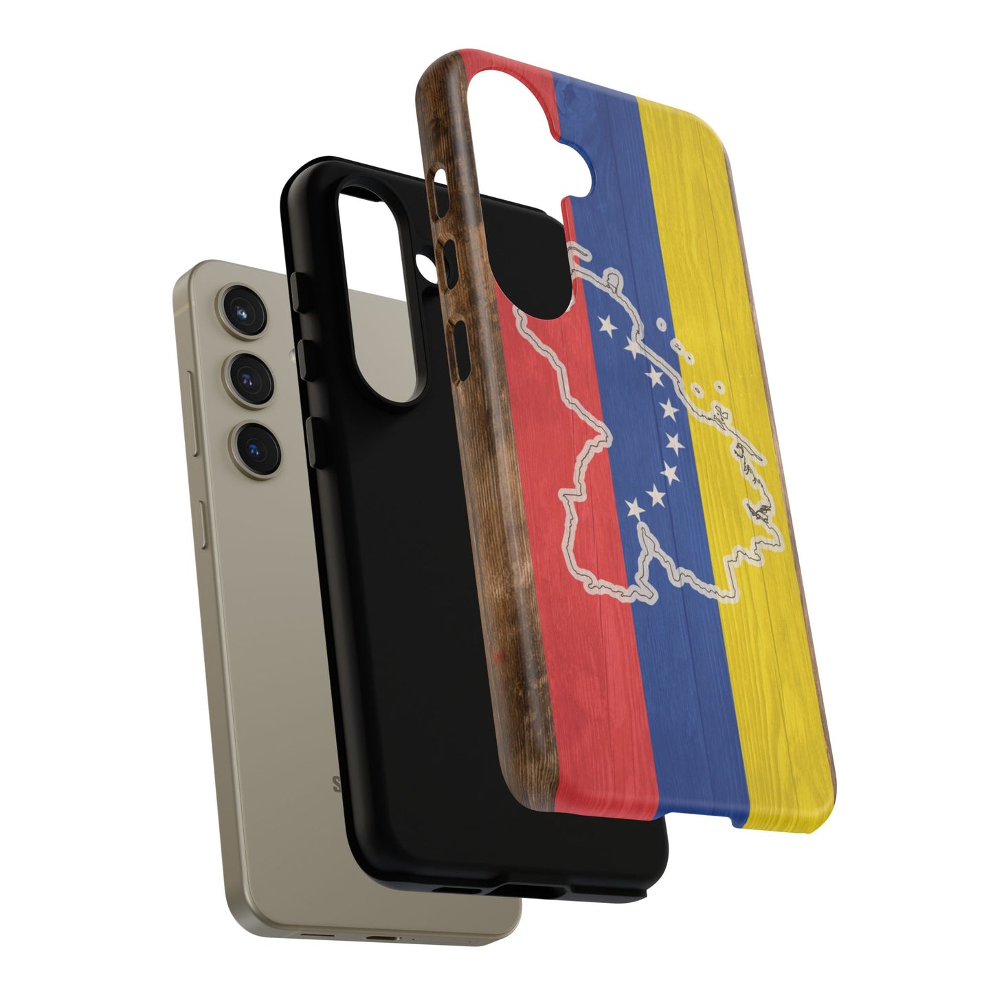Venezuela Flag Phone Map Case Protective Tough Cover Flag of Venezuela Samsung Venezuelan Pride Hard Plastic Back Venezuela Map Cover