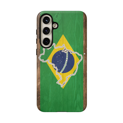 Brazil Flag Phone Map Case Protective Tough Cover Flag of Brazil Samsung Brazilian Pride Hard Plastic Back Brazil Flag Cover