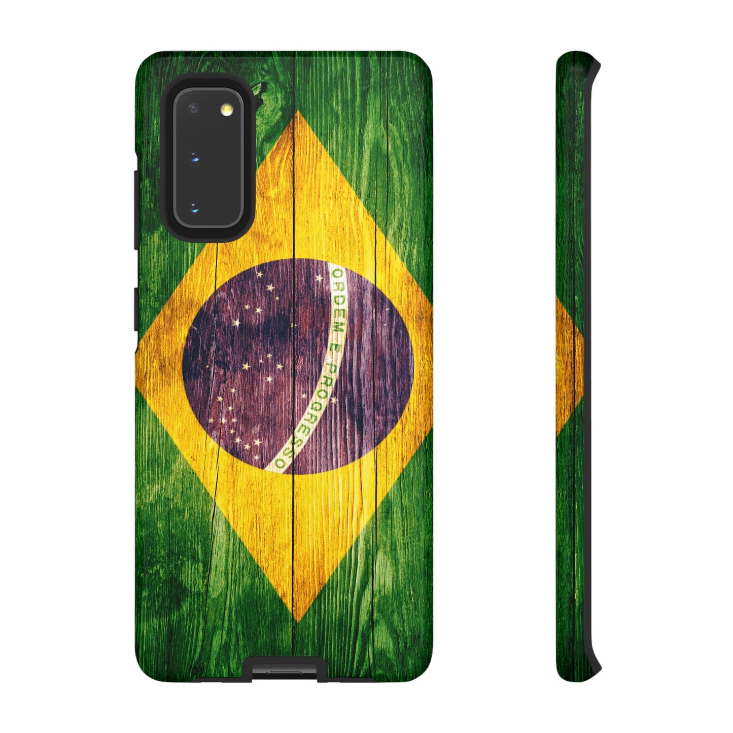 Brazil Phone Case Protective Tough Cover Flag of Brazil Samsung Brazilian Pride Hard Plastic Back Brazil Flag Cover IPhone Souvenir Gift Protective Case